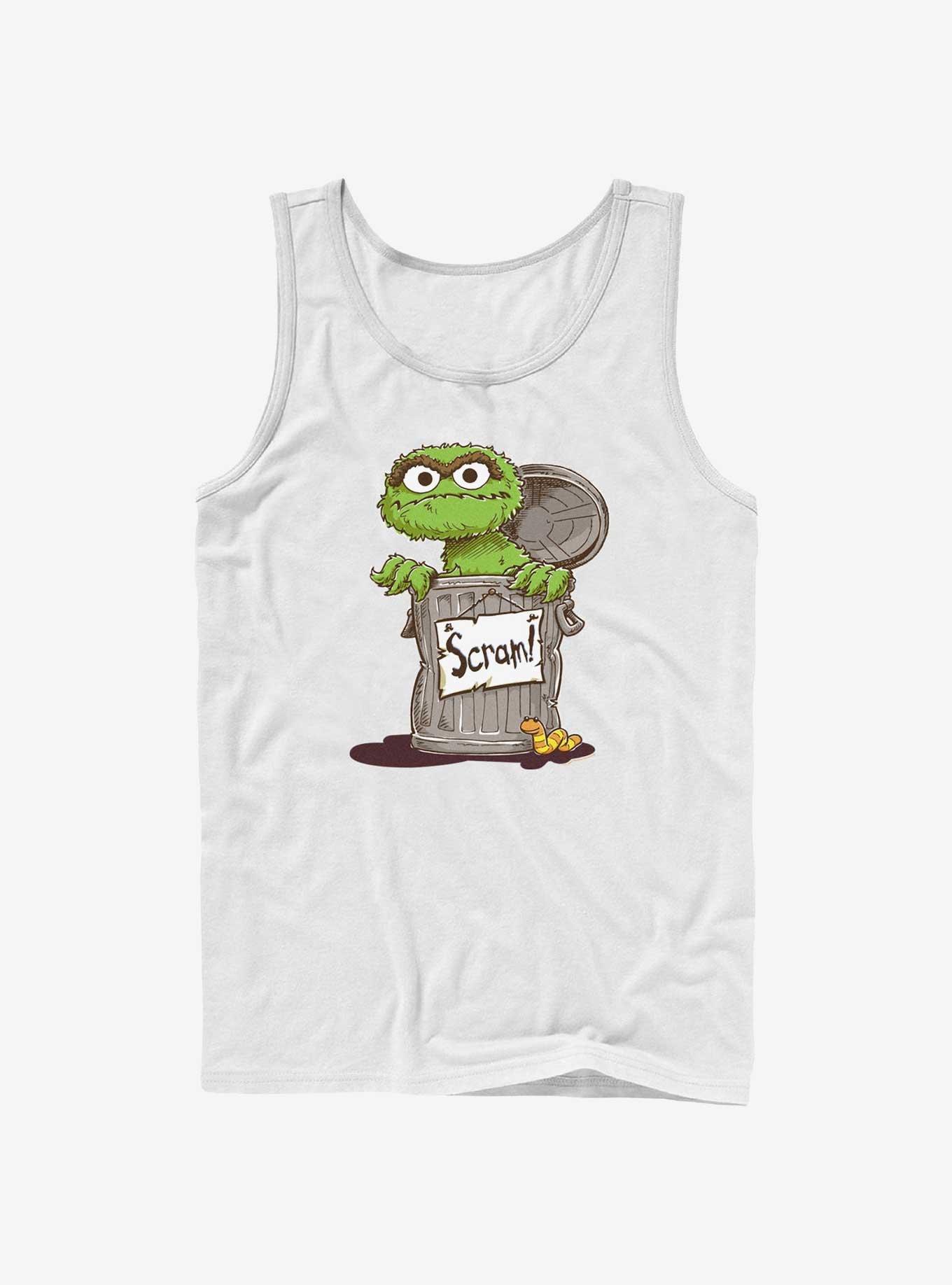 Sesame Street Oscar Scram Tank, WHITE, hi-res