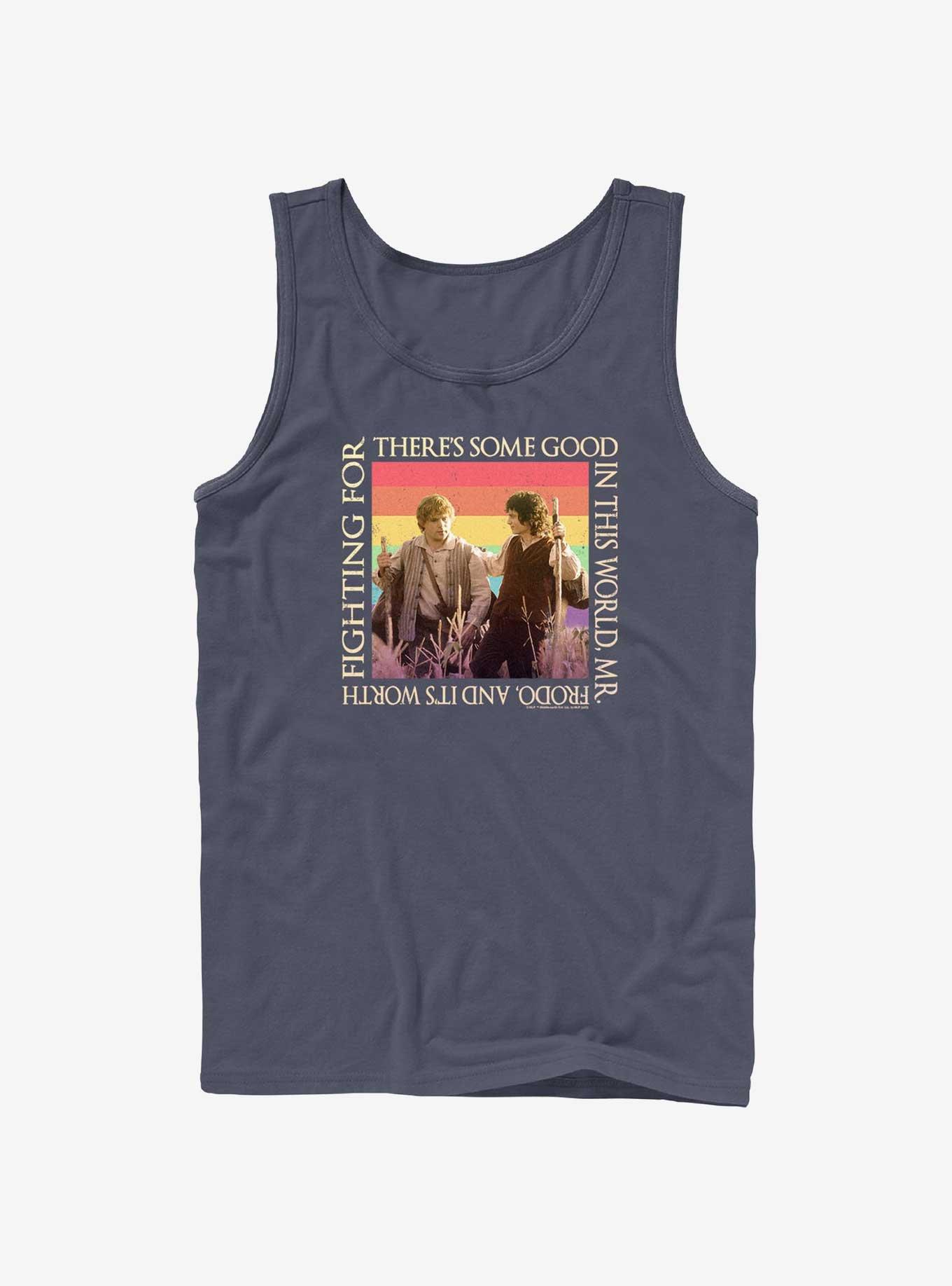The Lord of the Rings Some Good Rainbows Tank, NAVY, hi-res
