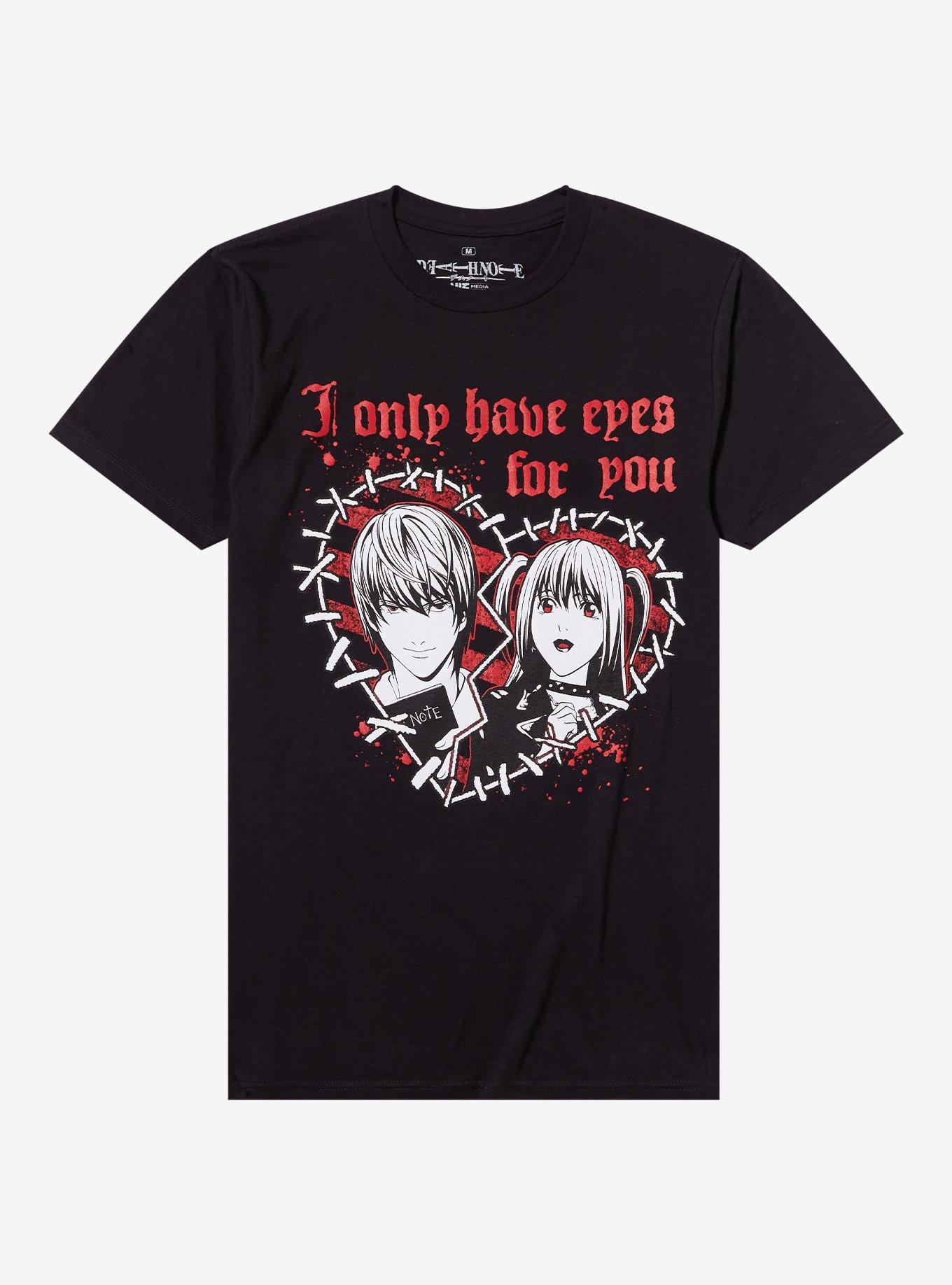 Death Note Light & Misa Heart Boyfriend Fit Girls T-Shirt, , hi-res