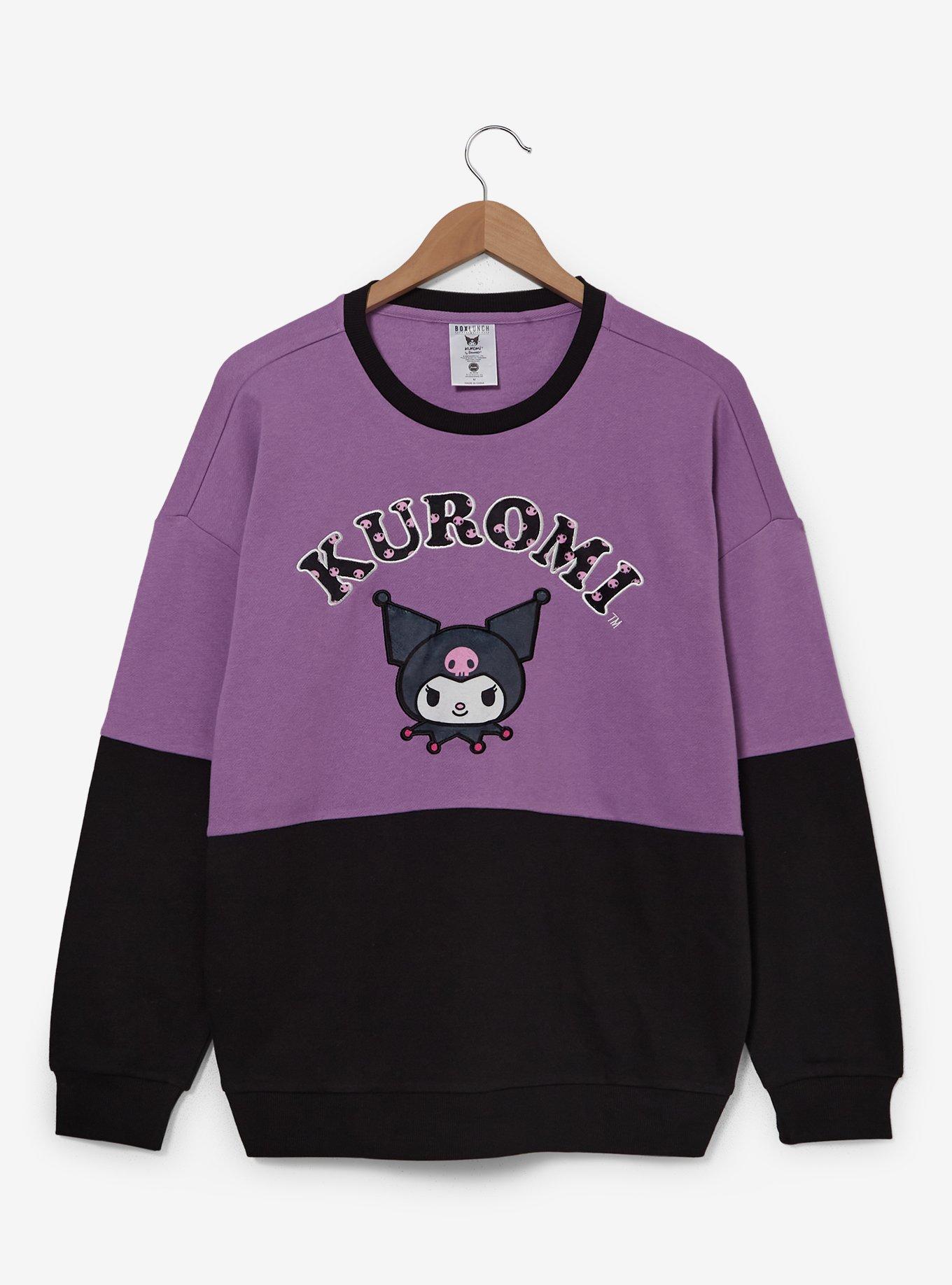 Sanrio Kuromi Portrait Panel Crewneck, , hi-res