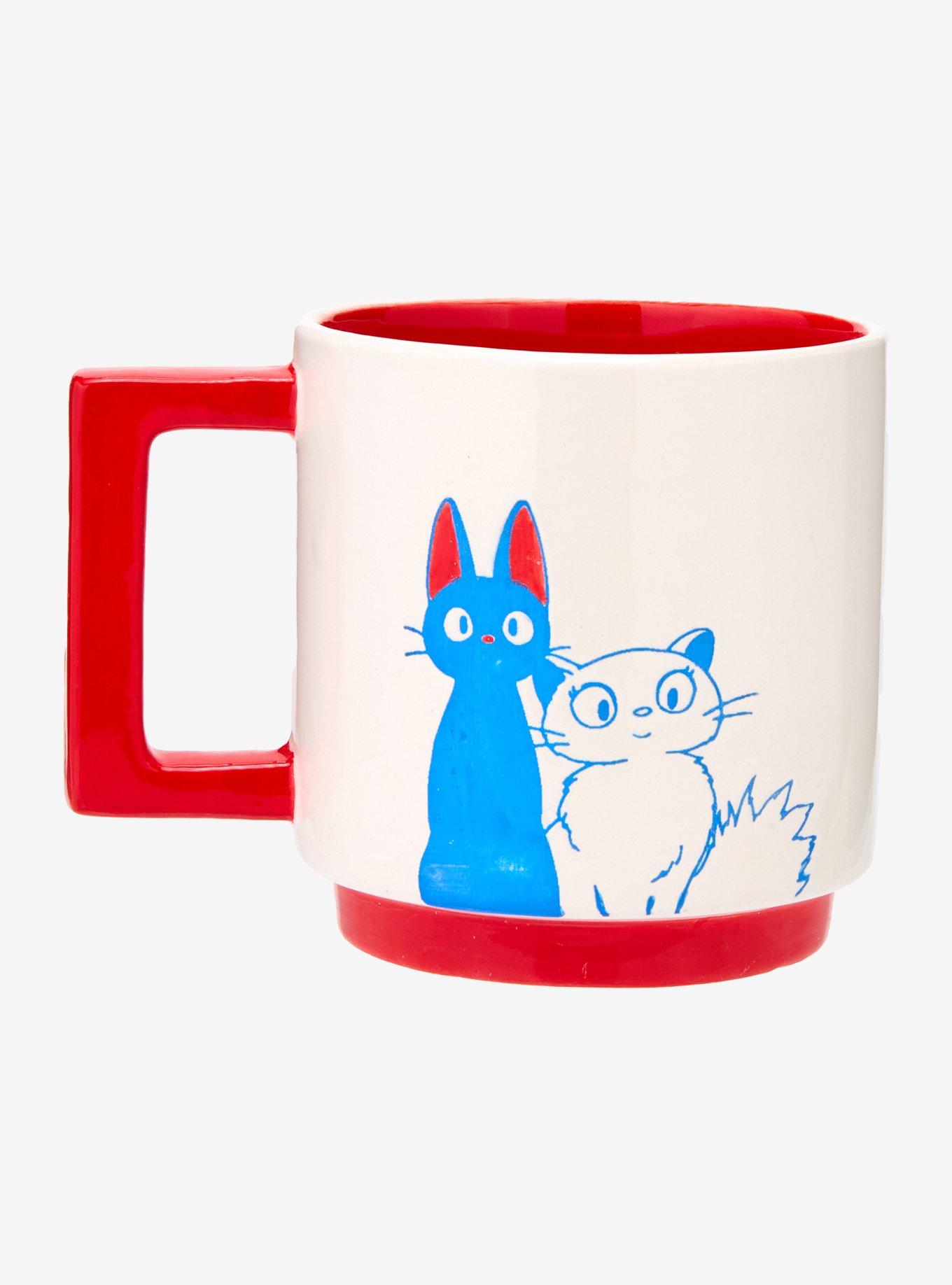 Studio Ghibli® Kiki's Delivery Service Jiji & Lily Mug — BoxLunch Exclusive, , hi-res