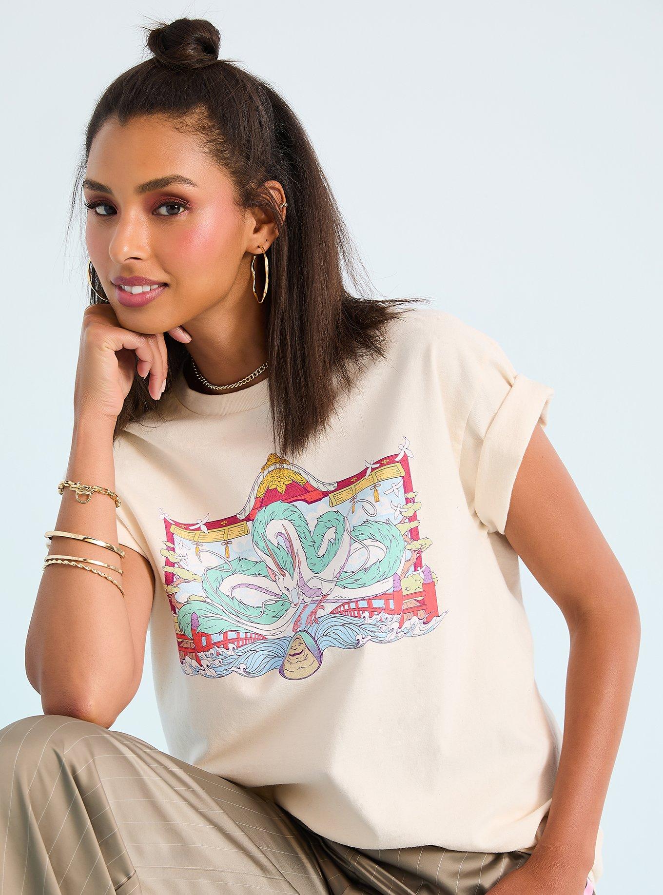 HAKUEIさんデザインTシャツ、ポートレートセット Studio Ghibli® Spirited Away Haku Dragon Portrait T-Shirt