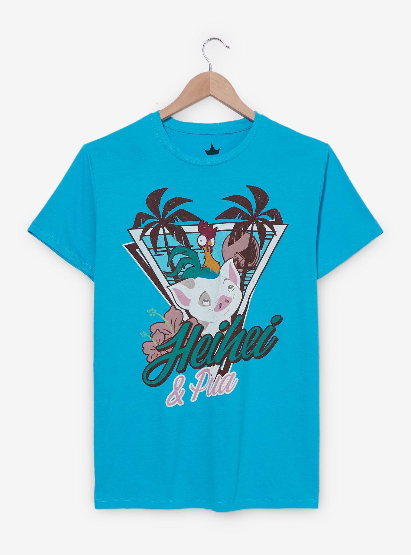 Disney Moana Heihei & Pua Portrait Women's T-Shirt, LIGHT BLUE, hi-res