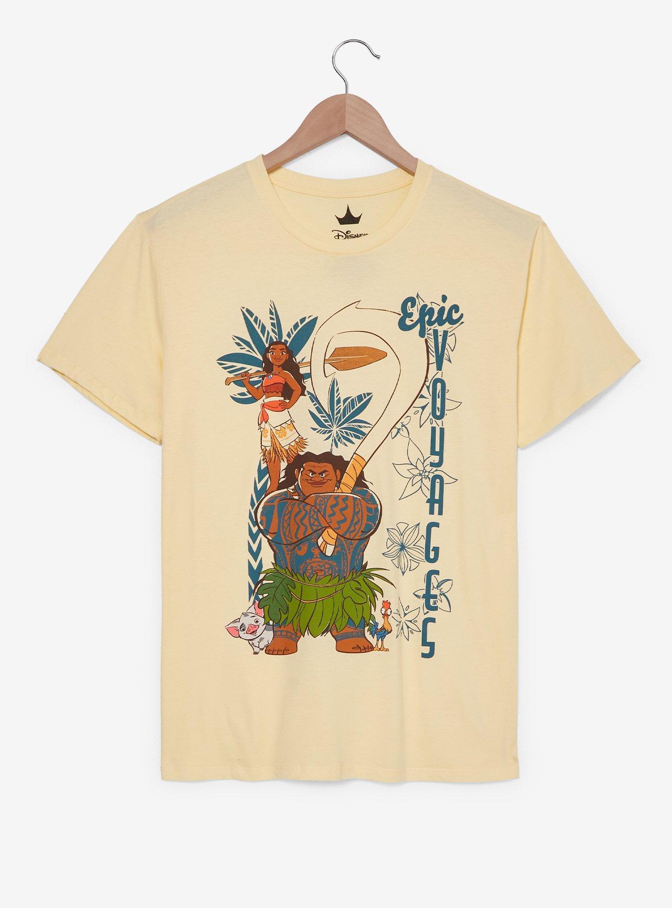 Disney Moana Motunui Postcard T-Shirt, BLACK, hi-res