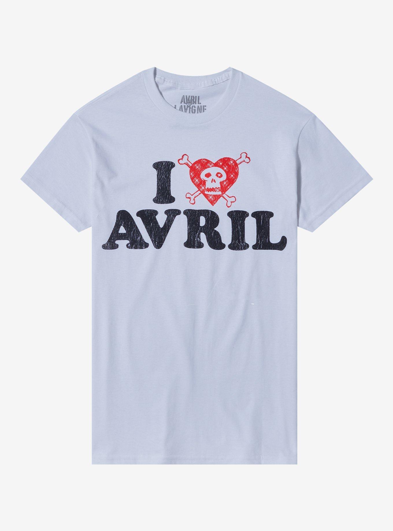 Avril Lavigne I Love Avril Boyfriend Fit Girls T-Shirt, , hi-res