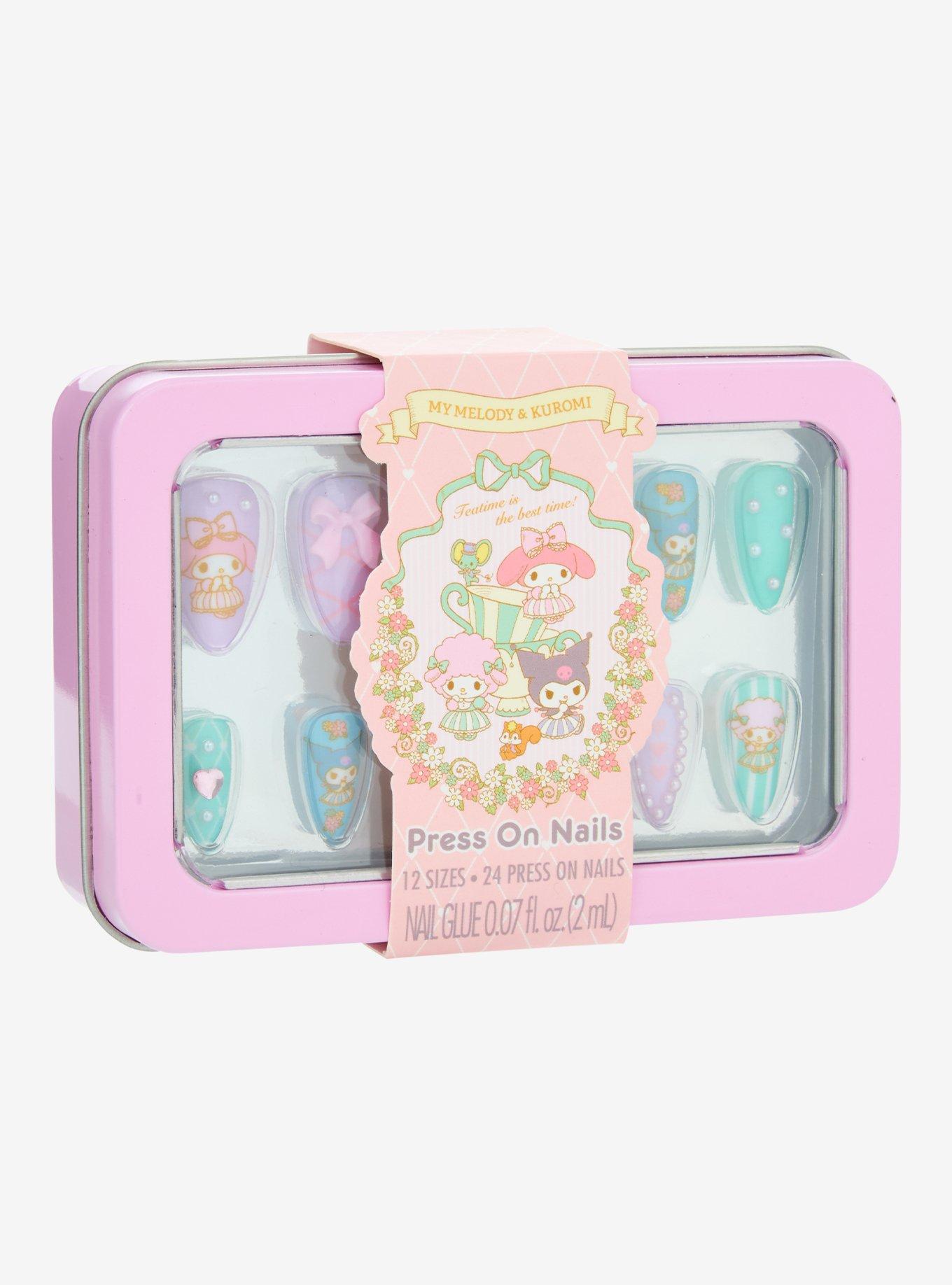 My Melody & Kuromi Tea Party Press-On Nail Set, , hi-res