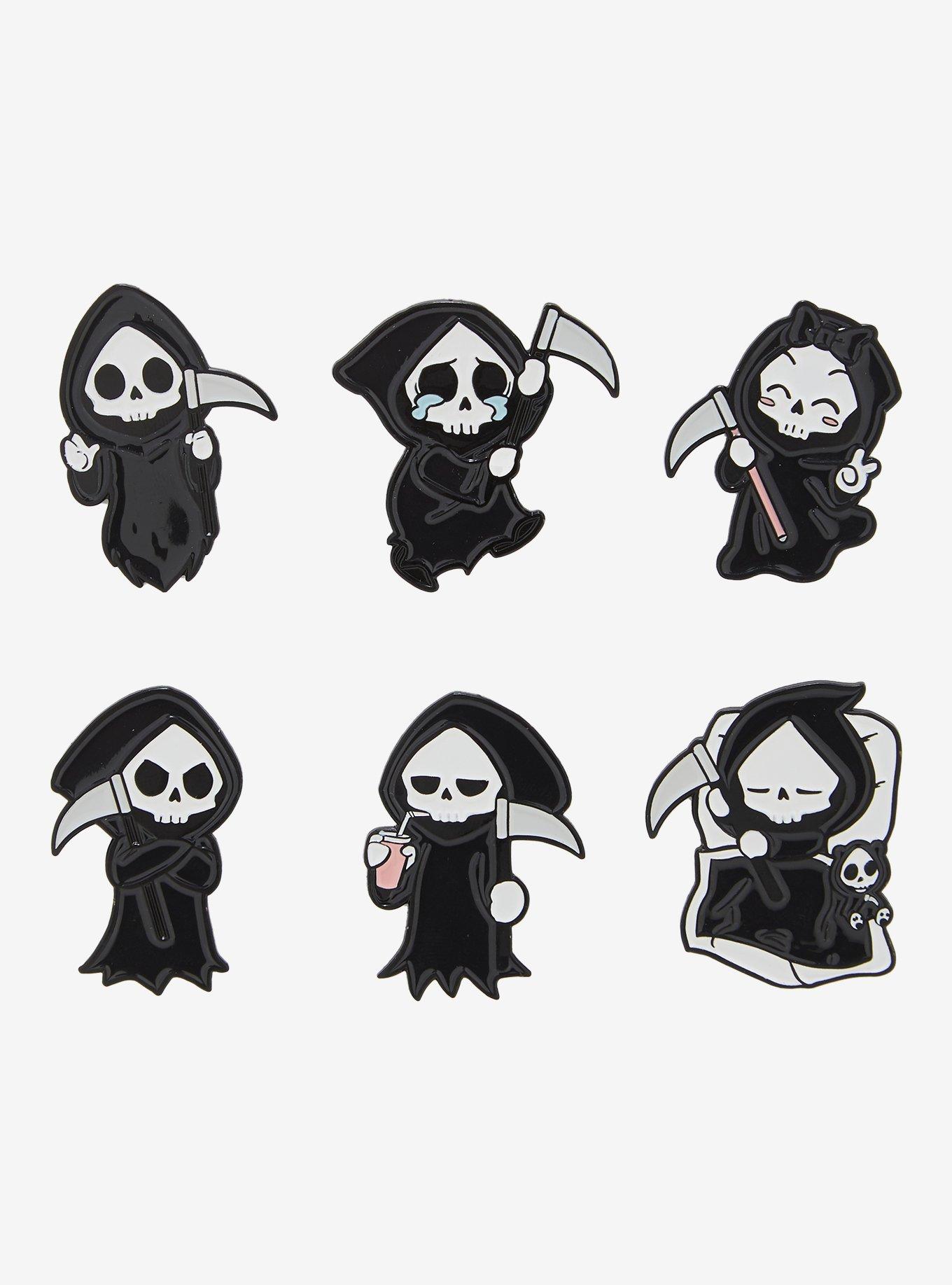 Deadly Cute Reapers Moods Blind Box Enamel Pin, , hi-res