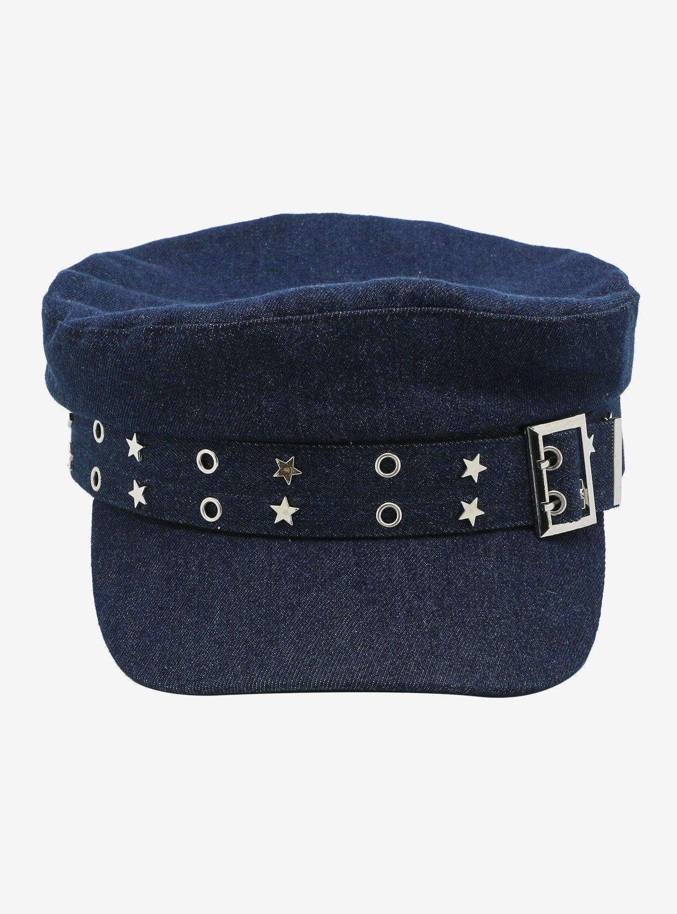 Denim Star Grommet Buckle Cadet Hat, , hi-res