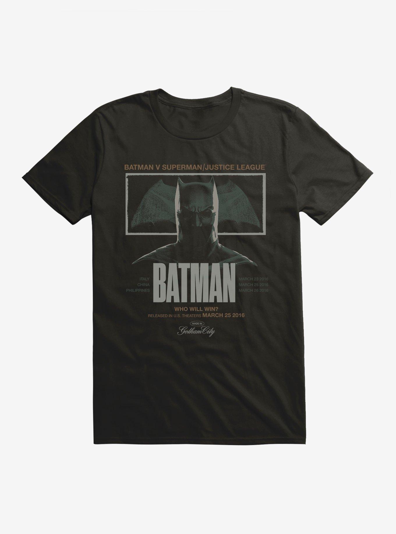 Batman V Superman Who Will Win T-Shirt, , hi-res