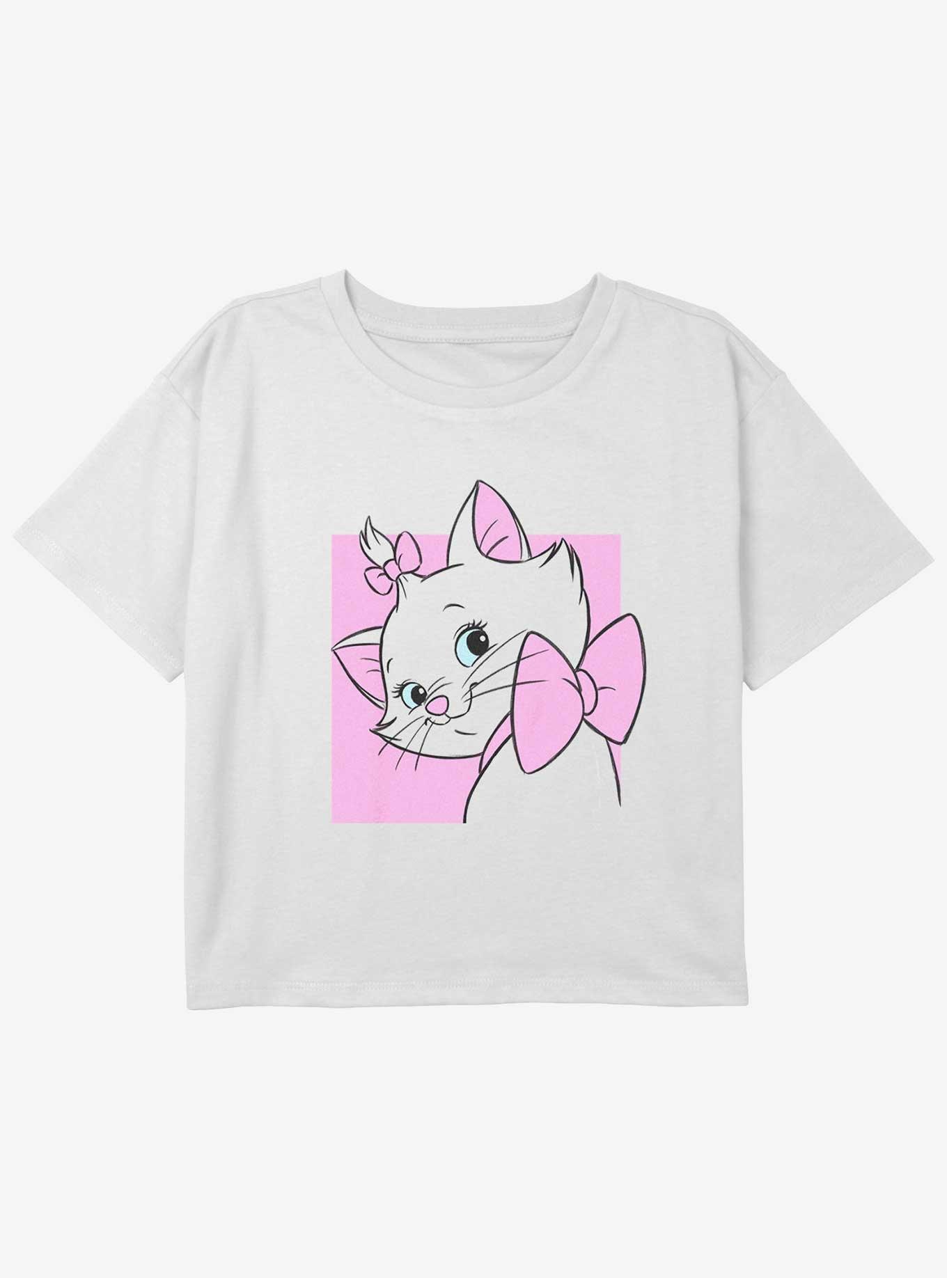 Disney The Aristocats Marie Square Portrait Youth Girls Boxy Crop T-Shirt, , hi-res