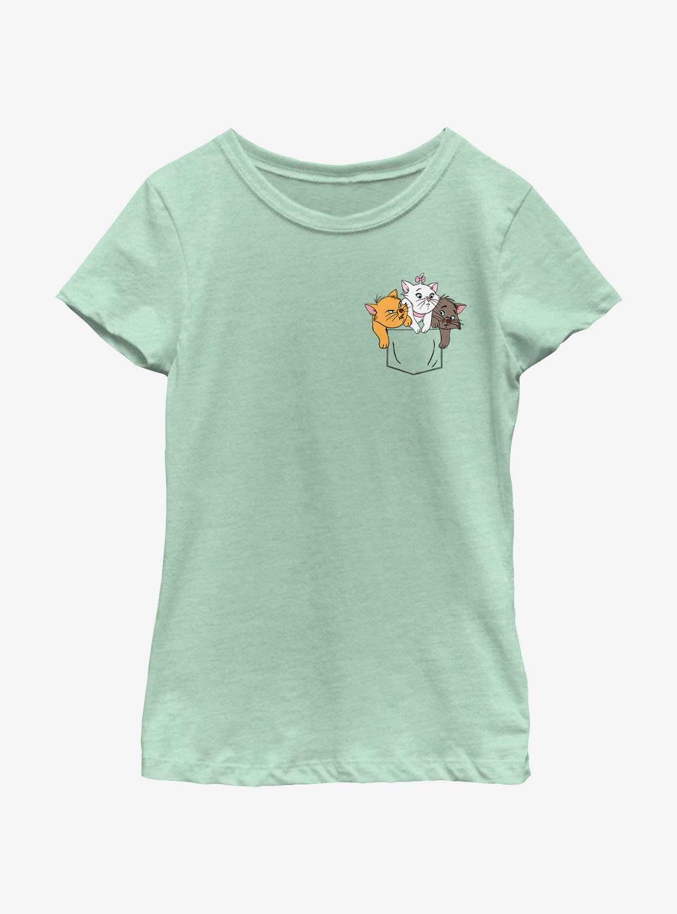 Disney The Aristocats Kitten Crest Youth Girls T-Shirt, , hi-res