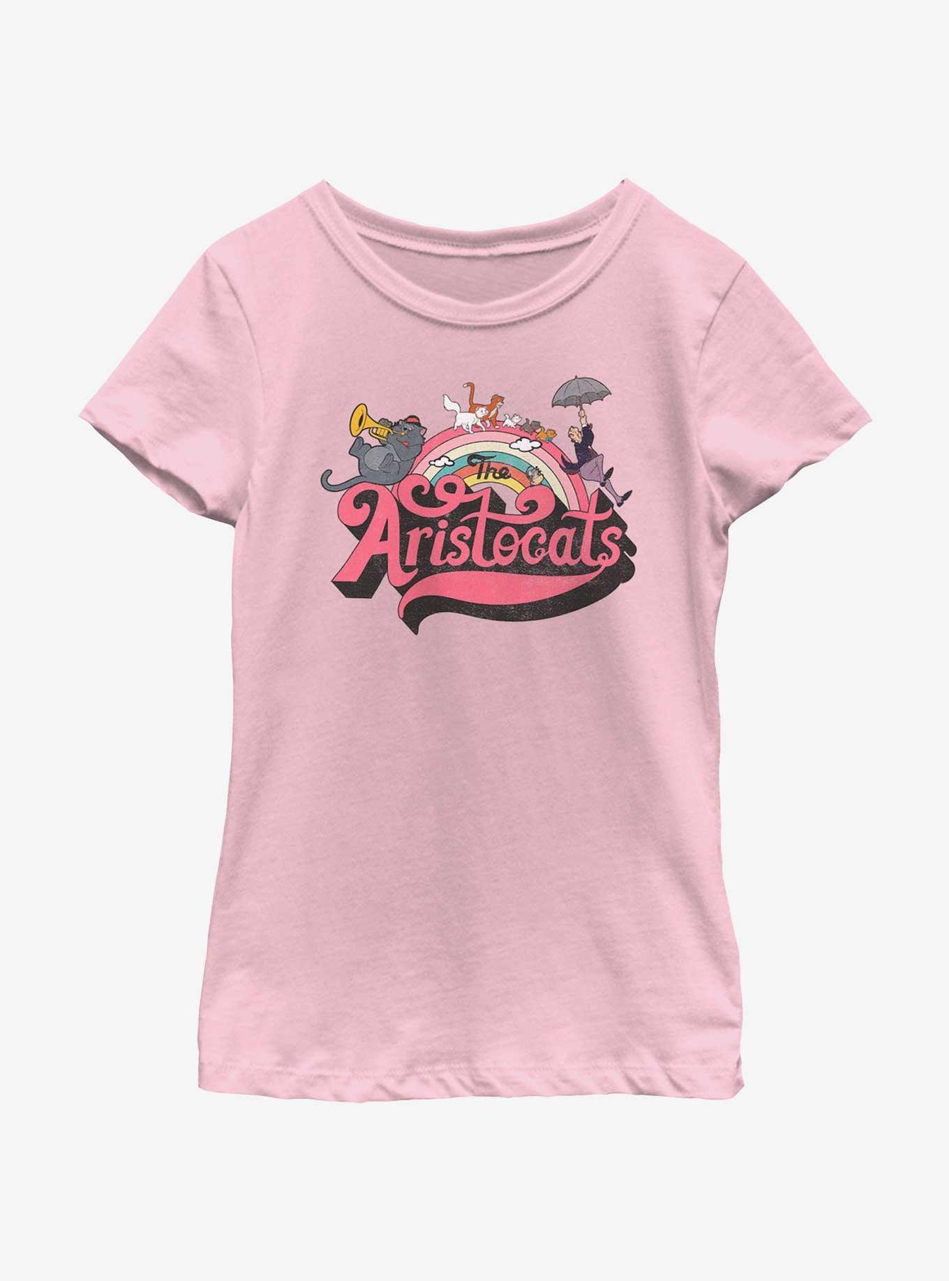 Disney The Aristocats Rainbow Cats Youth Girls T-Shirt, , hi-res