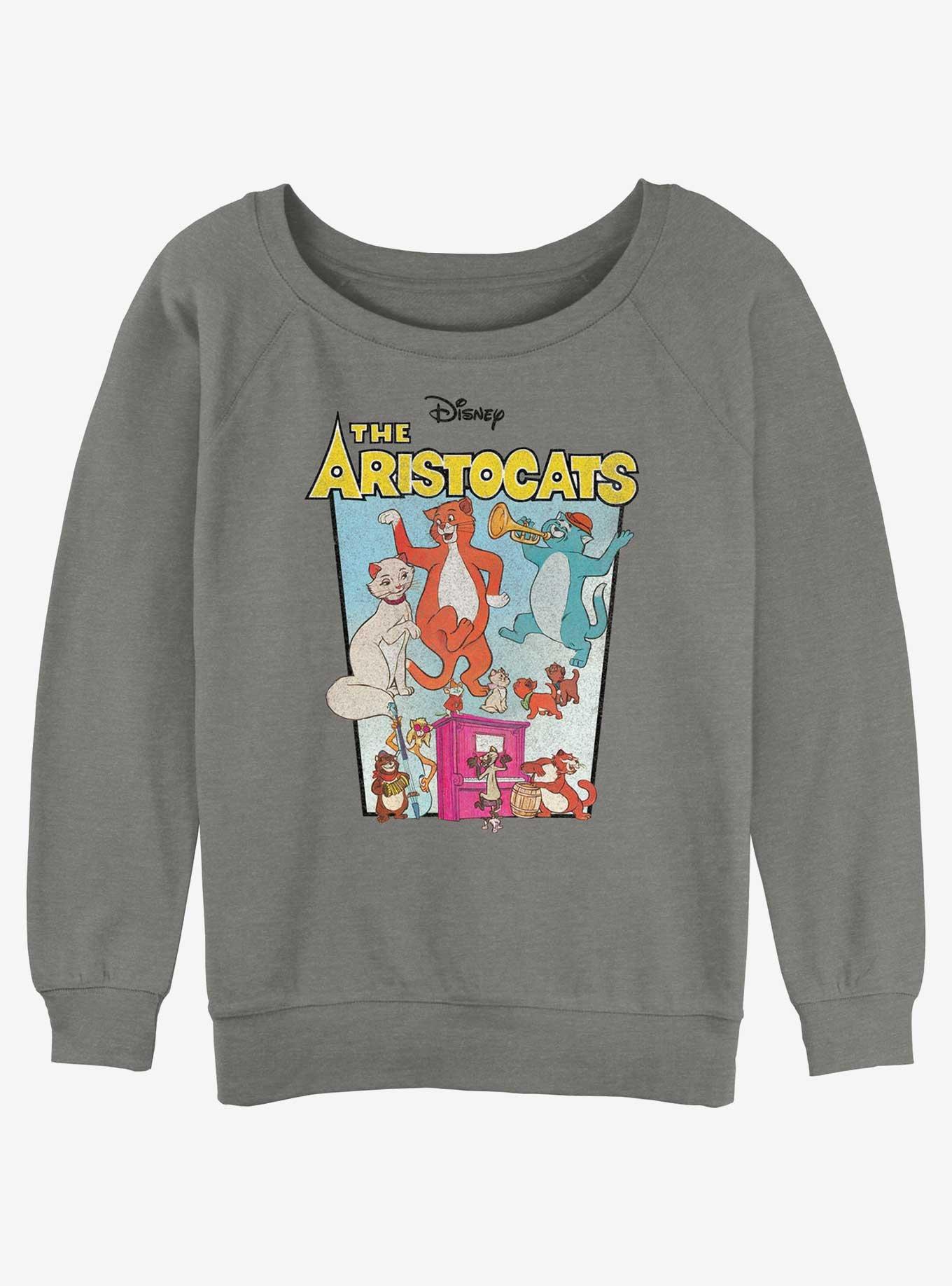 Disney The Aristocats Logo Musical Show Womens Slouchy Sweatshirt, , hi-res