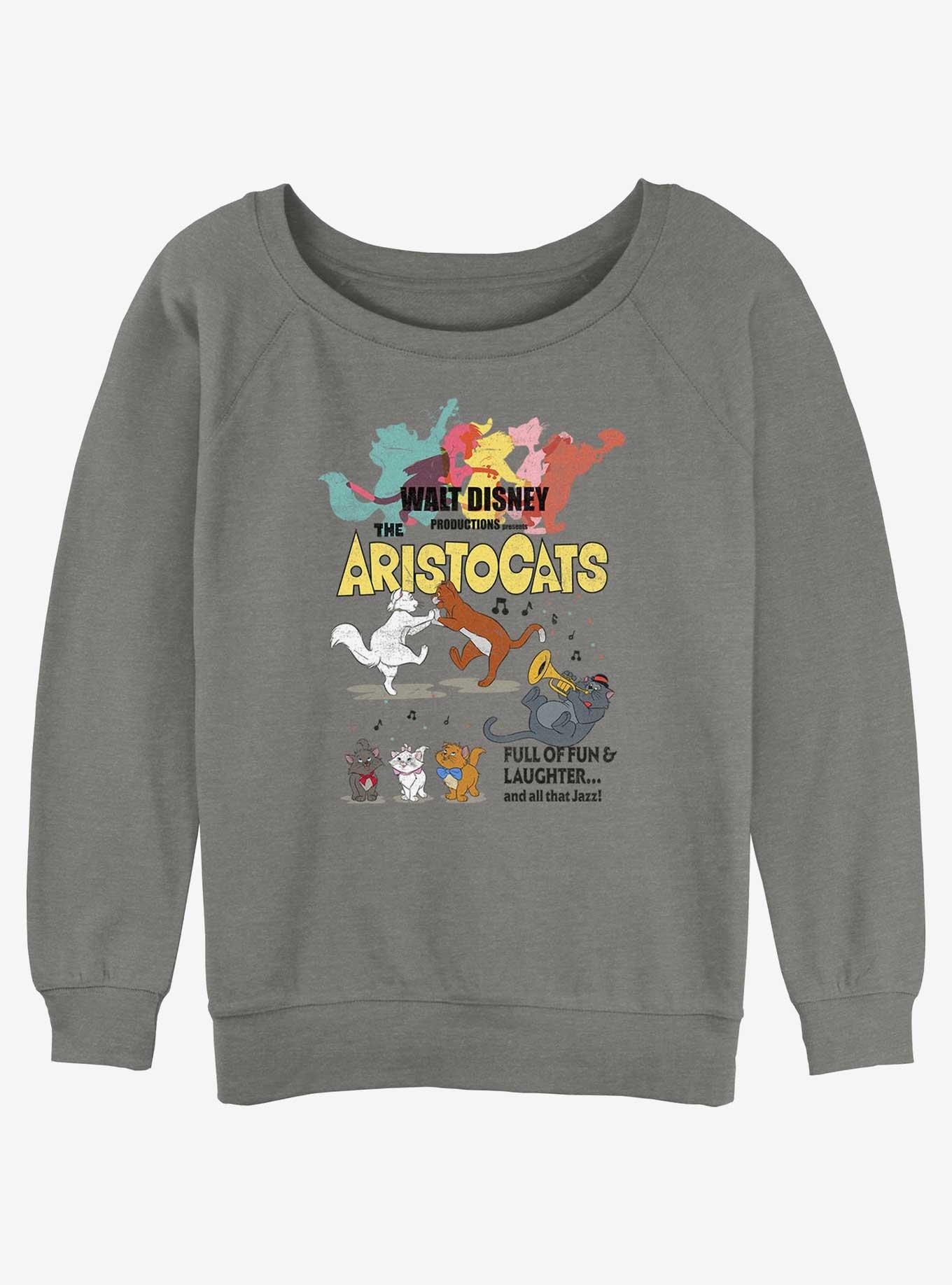 Boxlunch Disney The Aristocats Vintage Poster Womens Slouchy Sweatshirt MainPlace Mall