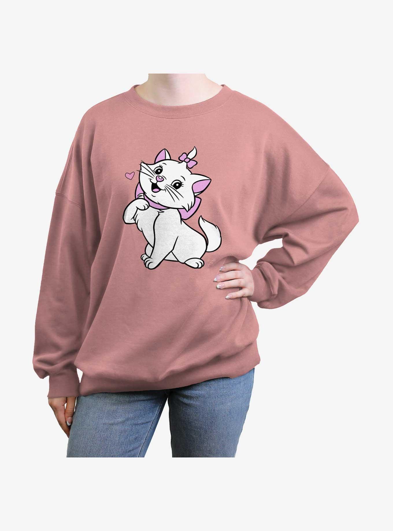 Disney The Aristocats Marie Stance Cute Womens Oversized Sweatshirt, , hi-res