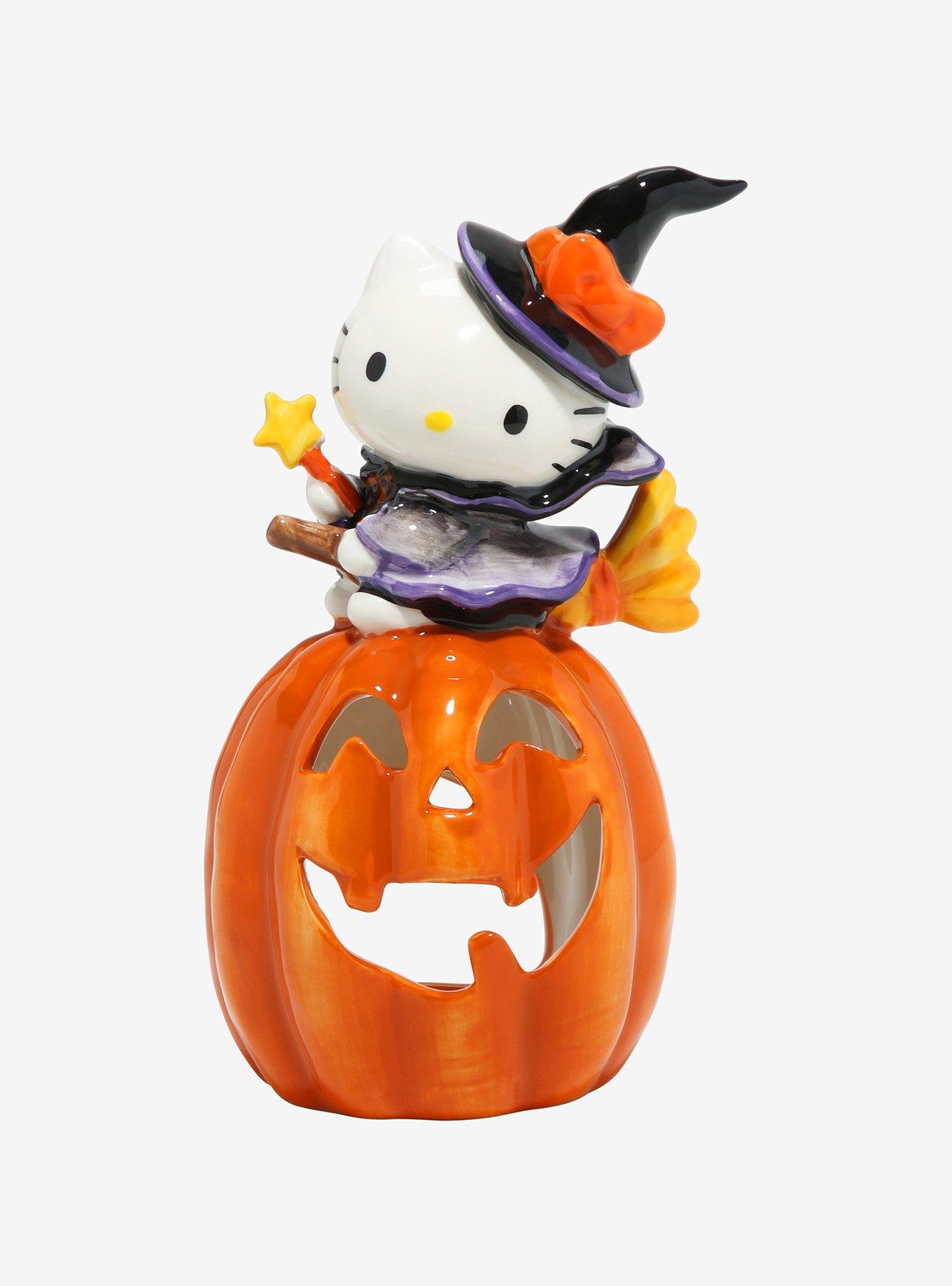 Hello Kitty Witch Pumpkin Tealight Holder, , hi-res