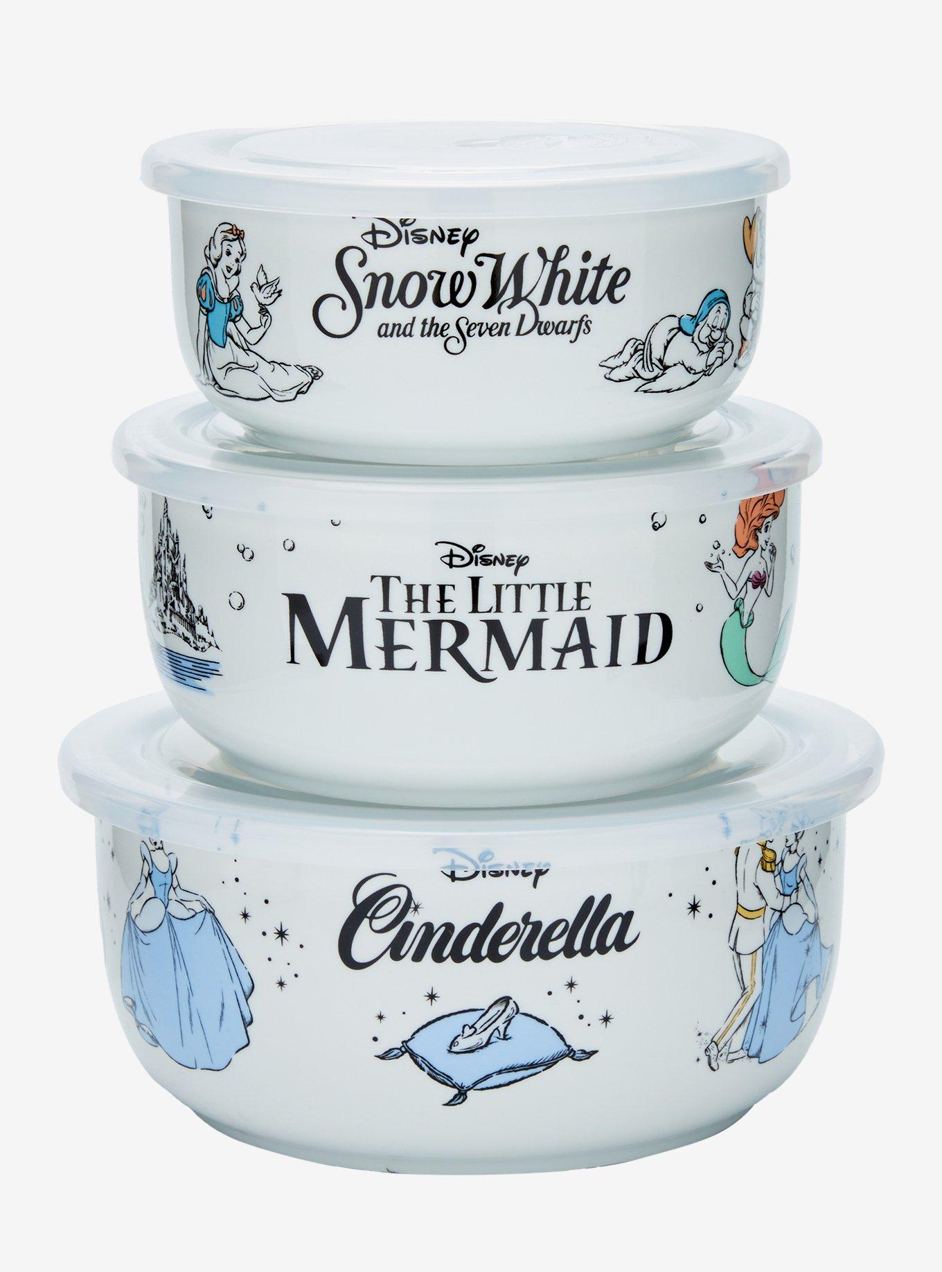 Disney Princess Retro Ceramic Food Storage Bowl and Lid Set, , hi-res