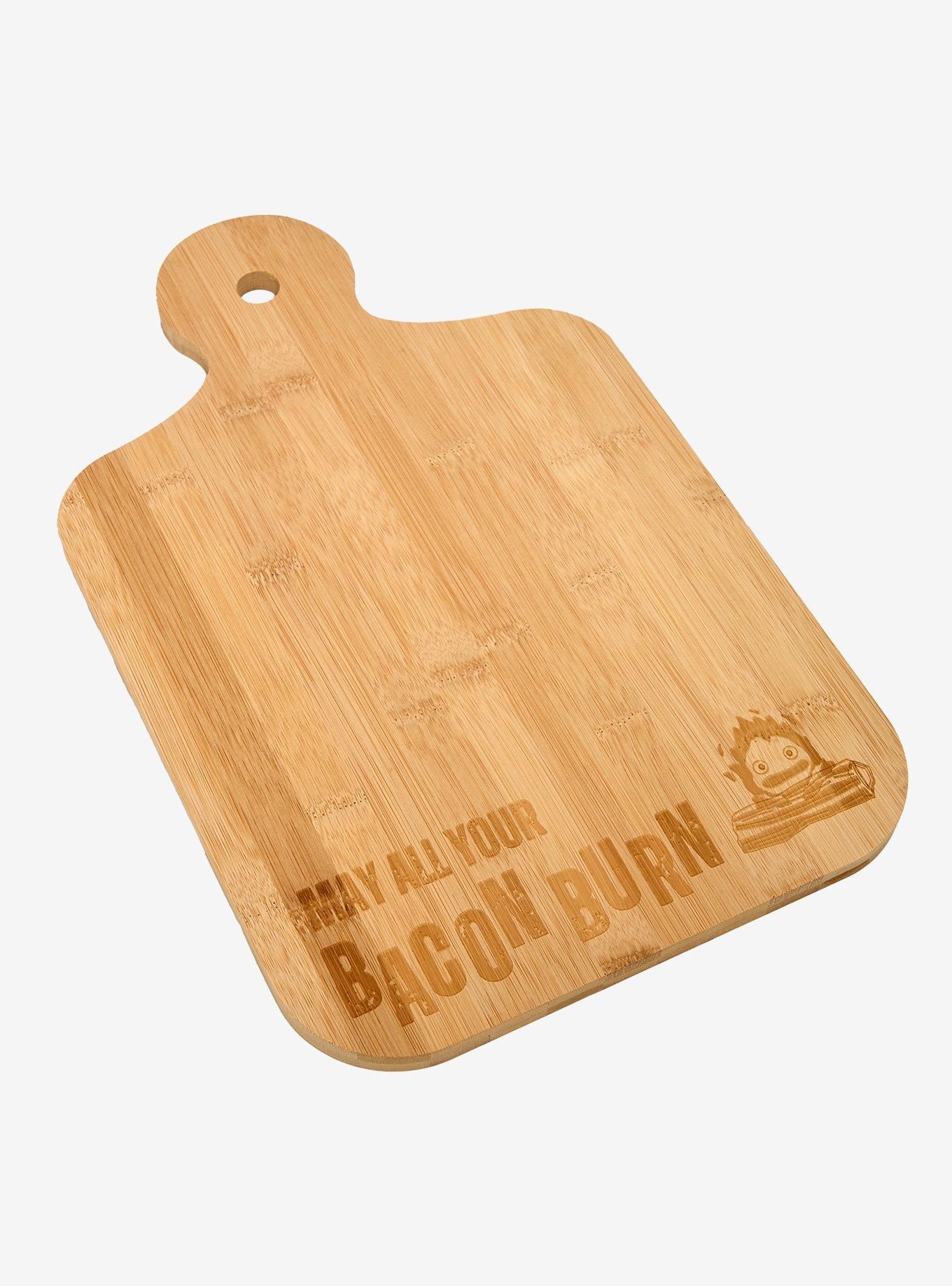 Studio Ghibli® Howl's Moving Castle Calcifer Bamboo Cheeseboard — BoxLunch Exclusive, , hi-res