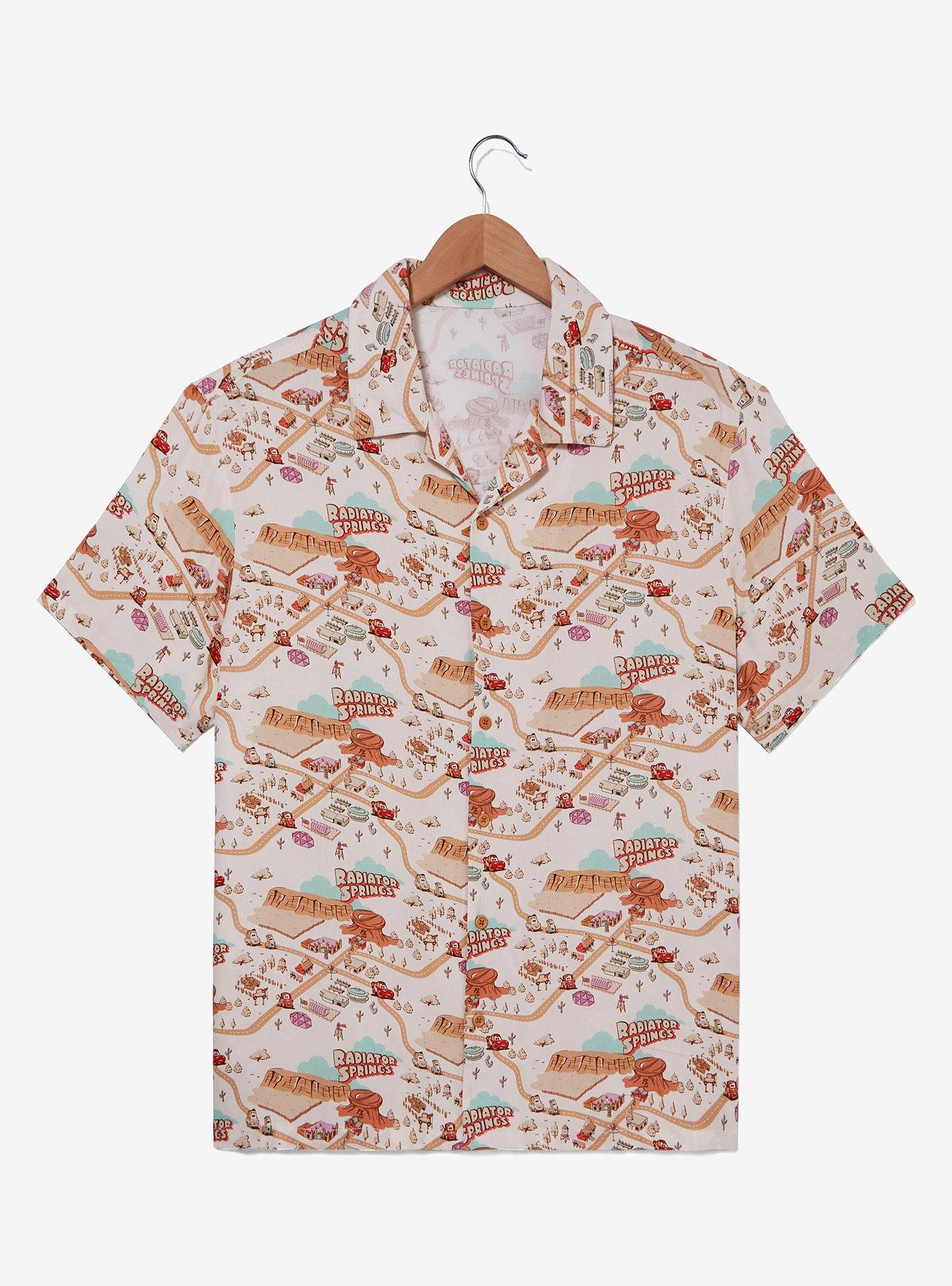 Disney Pixar Cars Radiator Springs Allover Print Woven T-Shirt &mdash; BoxLunch Exclusive, , hi-res