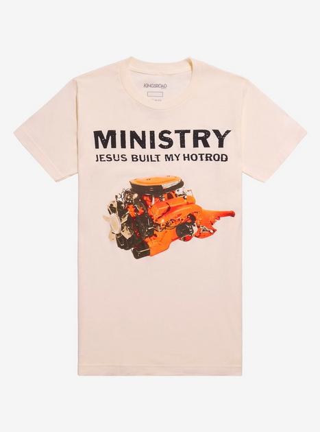 MINISTRY JESUS BUILT MY HOTROD Tシャツ Lサイズ Ministry Jesus Built My Hotrod Relaxed Fit Girls T-Shirt | Hot Topic
