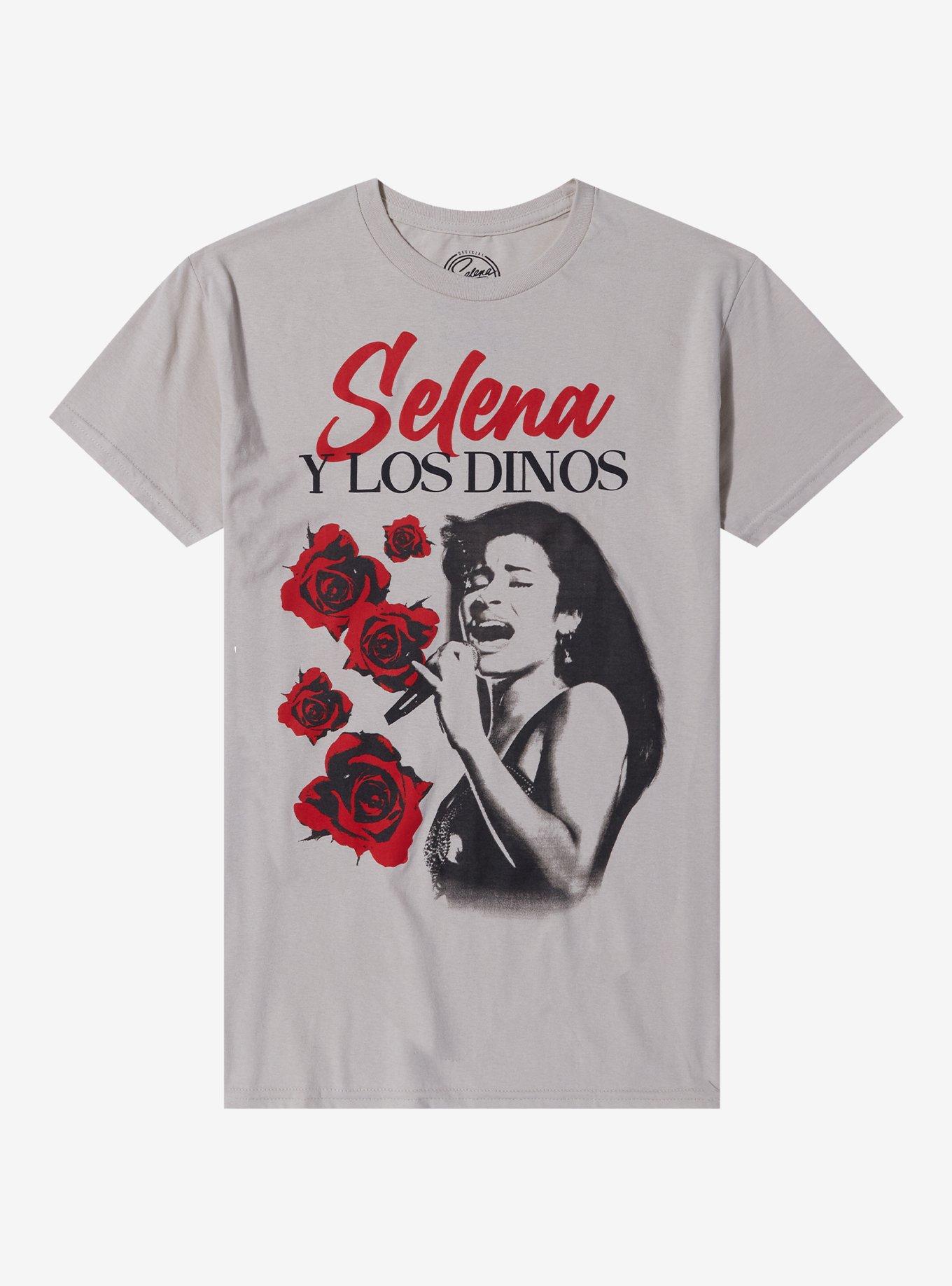 Selena Y Los Dinos Roses Relaxed Fit Girls T-Shirt, , hi-res