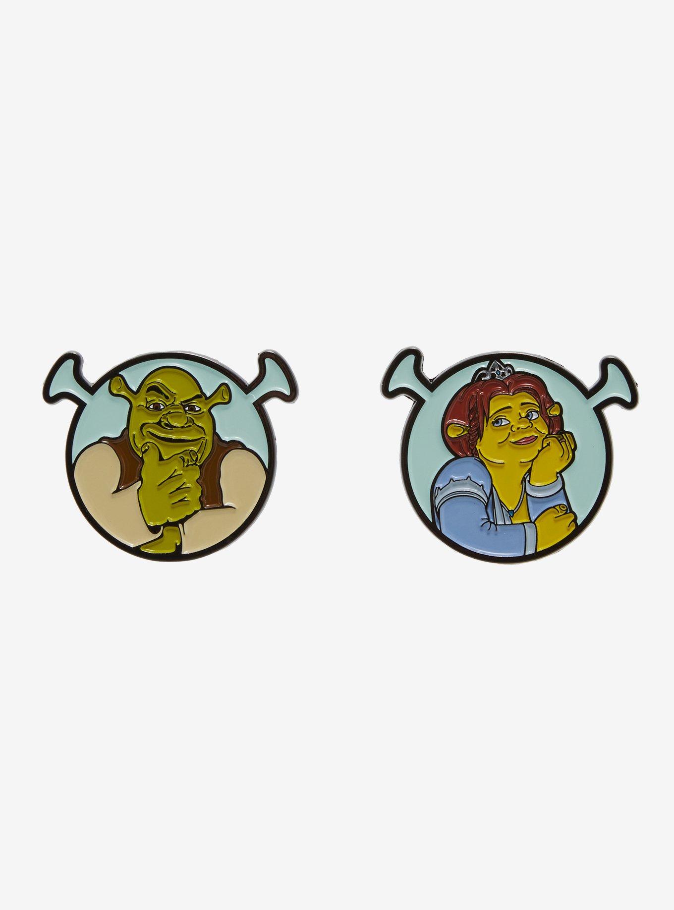 Shrek Fiona& Shrek Enamel Pin Set, , hi-res