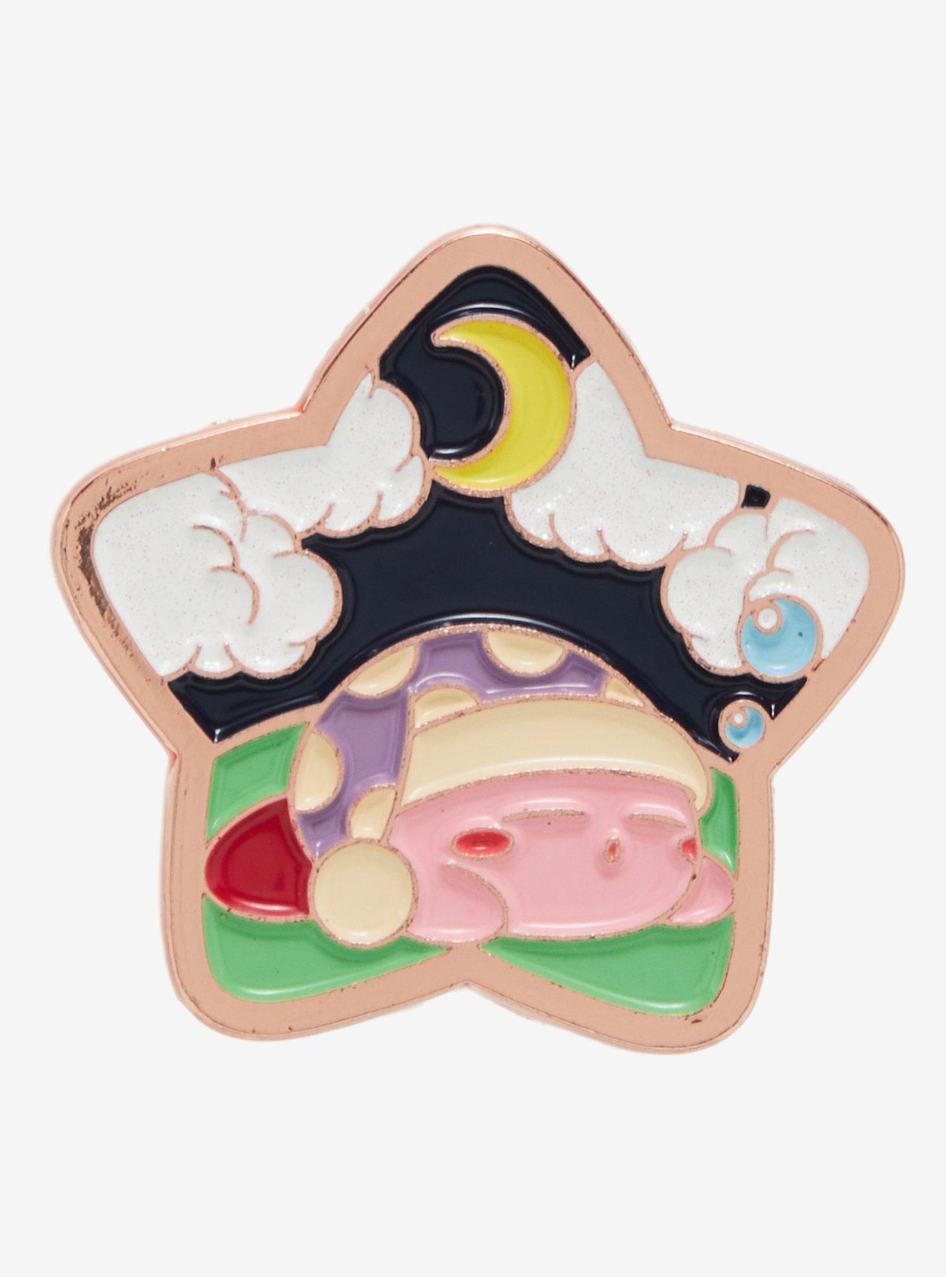 Kirby Sleeping Star Enamel Pin, , hi-res