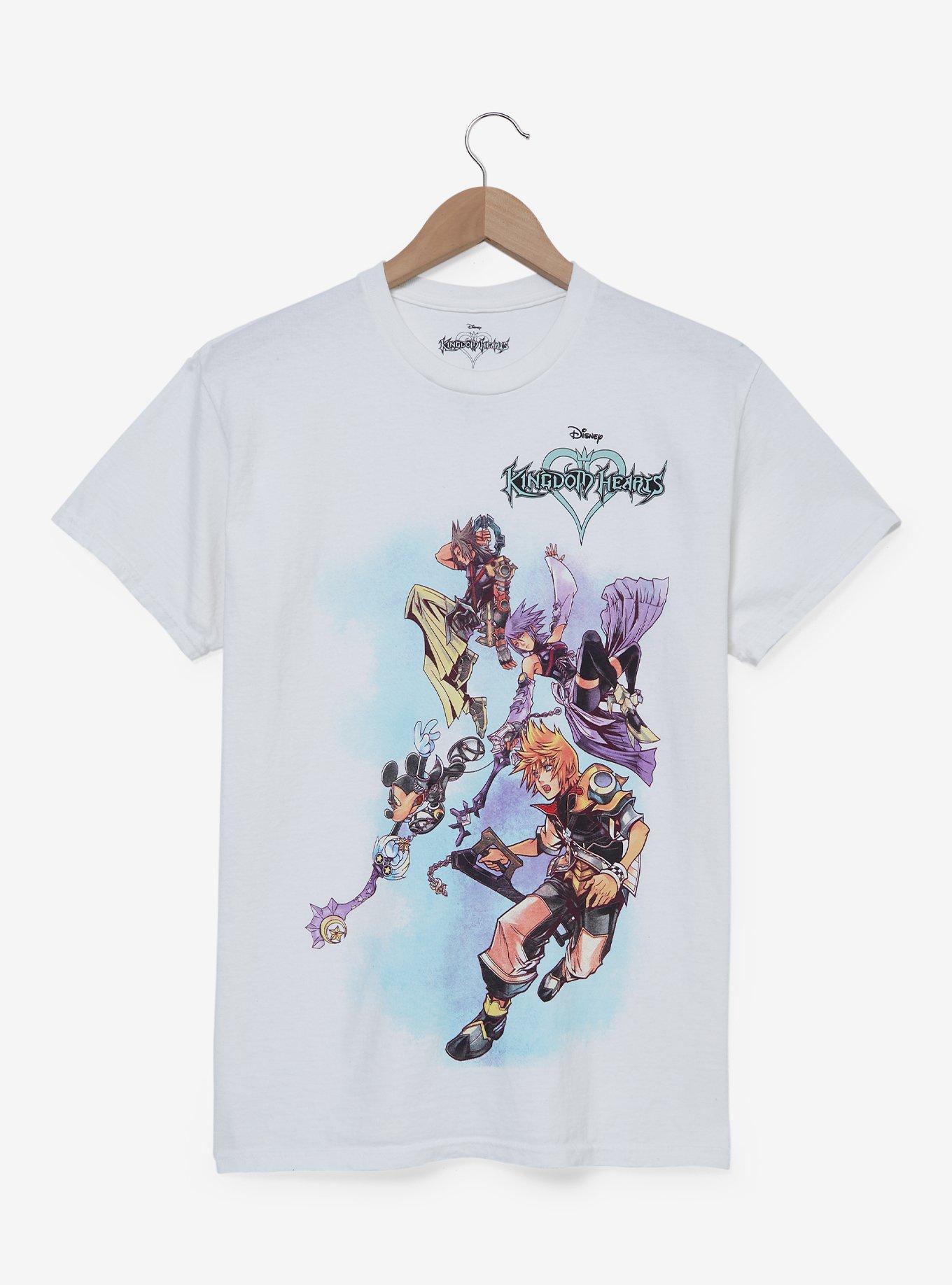 Disney Kingdom Hearts Neon Group Graphic T-Shirt — BoxLunch Exclusive, , hi-res