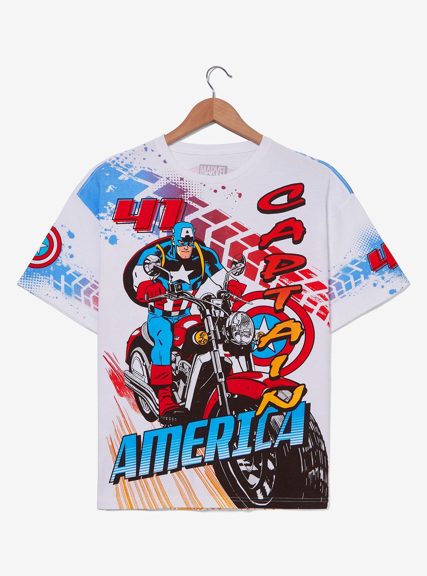 Marvel Captain America Motorcycle T-Shirt, , hi-res