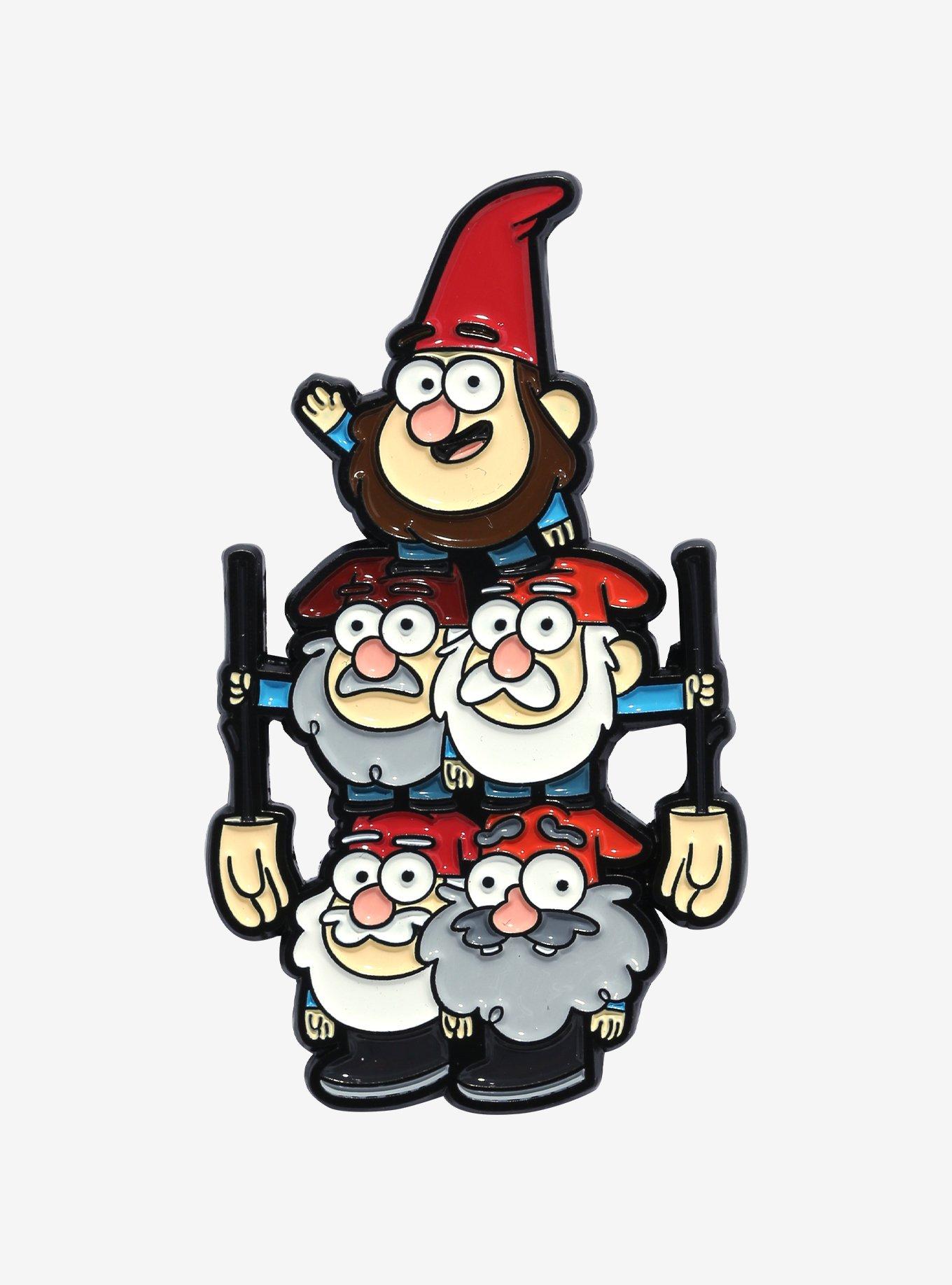 Gravity Falls Gnomes Enamel Pin, , hi-res