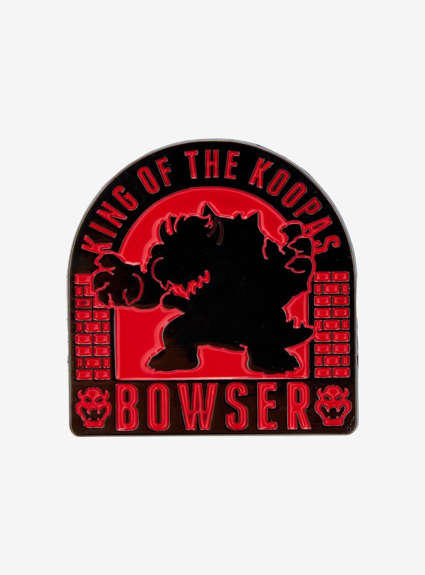 Mario Kart Bowser Silhouette Enamel Pin, , hi-res