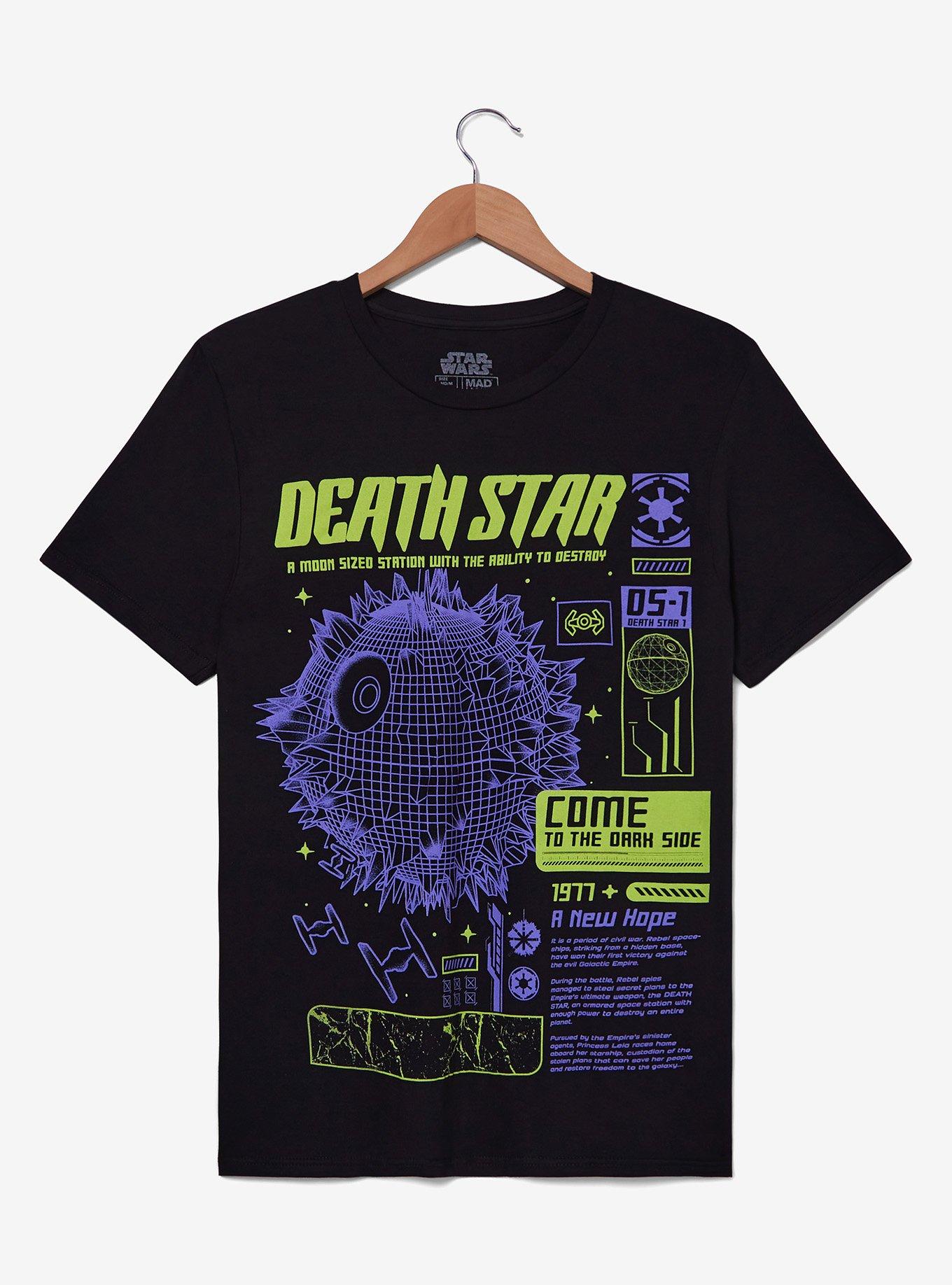 Star Wars Death Star Vaporwave T-Shirt — BoxLunch Exclusive, , hi-res