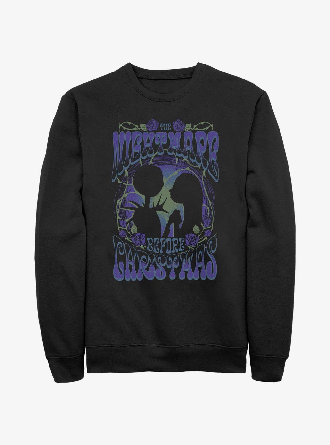 Disney The Nightmare Before Christmas Poster Sweatshirt, BLACK, hi-res