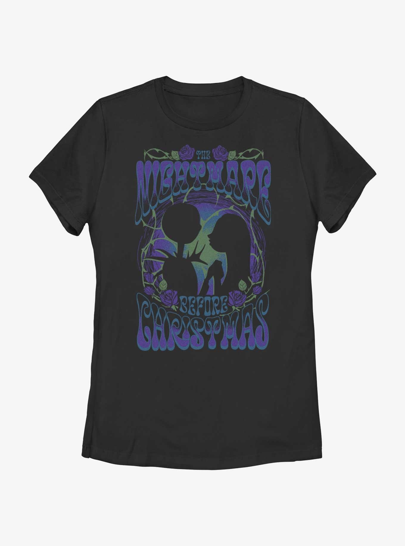 Disney The Nightmare Before Christmas Poster Womens T-Shirt, BLACK, hi-res