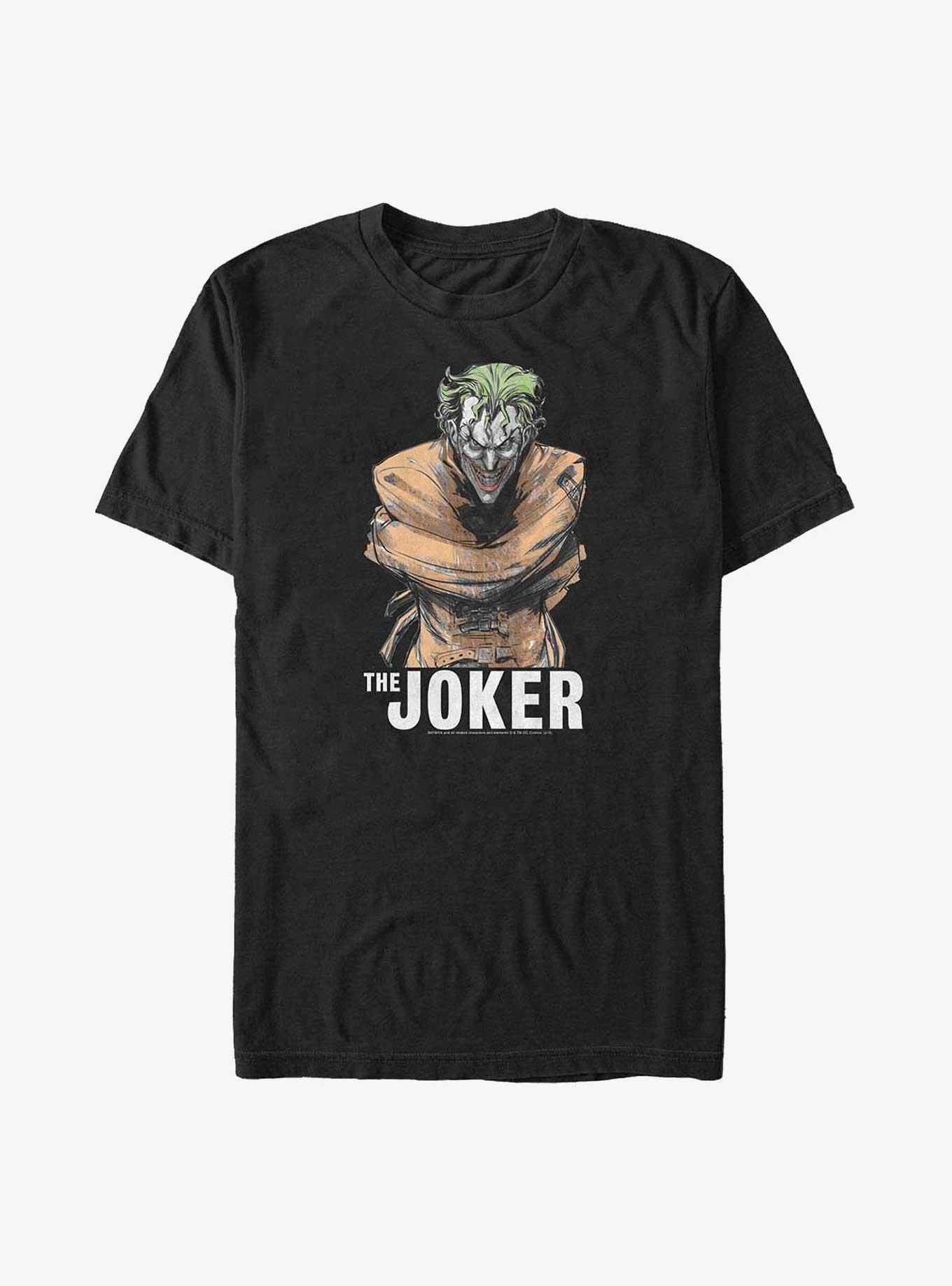 DC Comics Batman Caged Joker Big & Tall T-Shirt, BLACK, hi-res