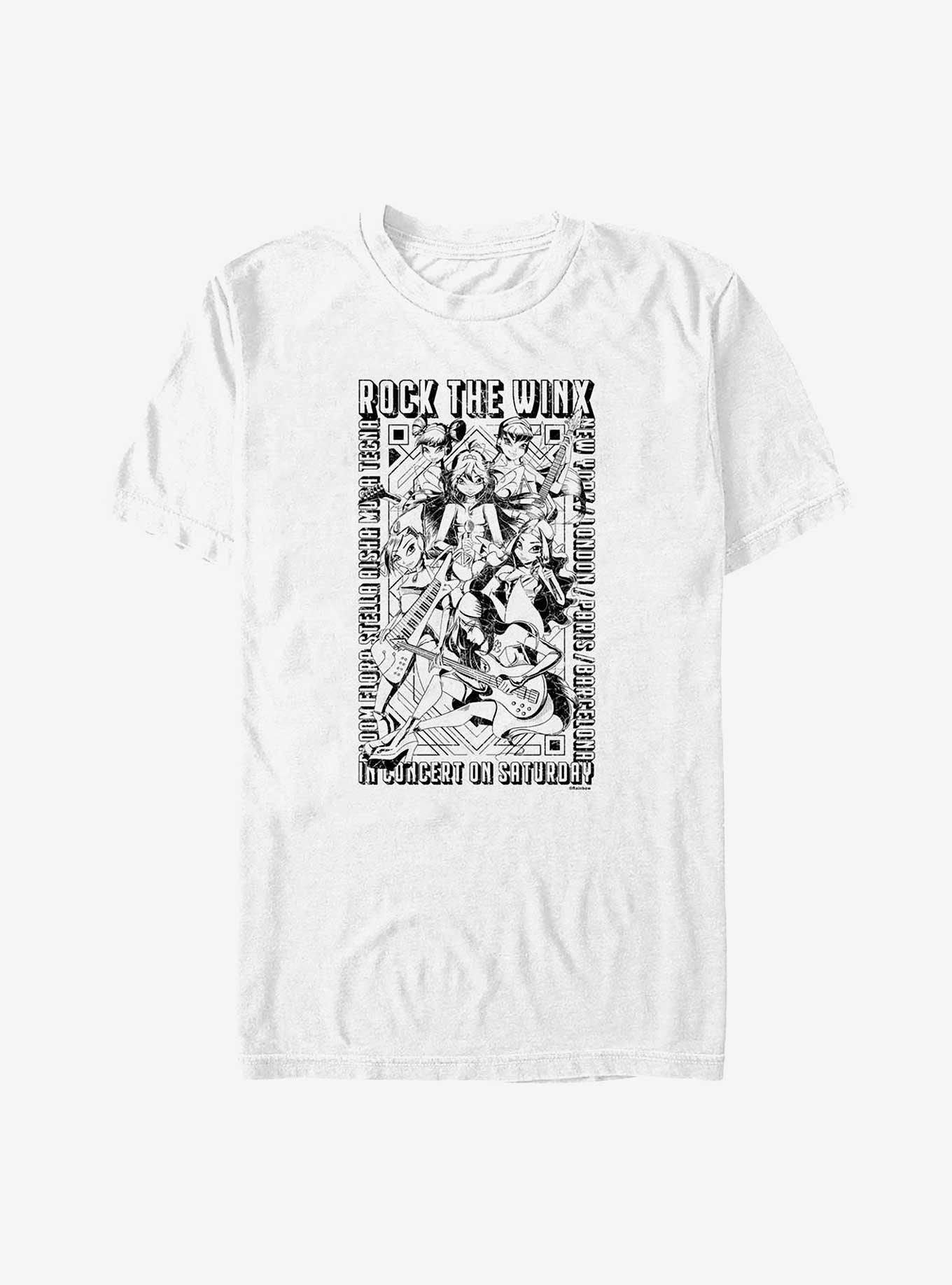 Winx Club Rock The Winx Big & Tall T-Shirt, WHITE, hi-res