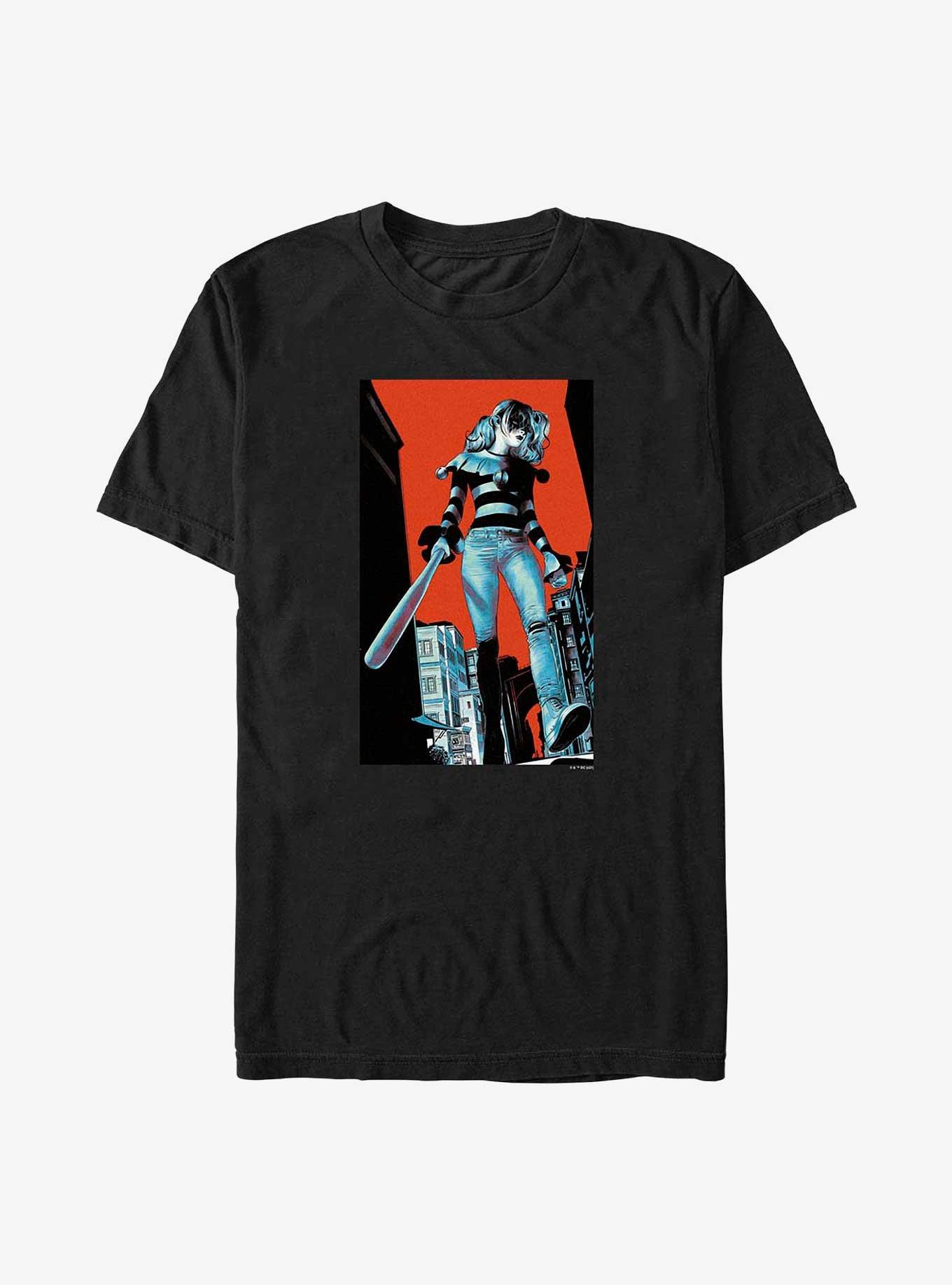 DC Comics Batman Batter Up Harley Quinn Big & Tall T-Shirt, BLACK, hi-res