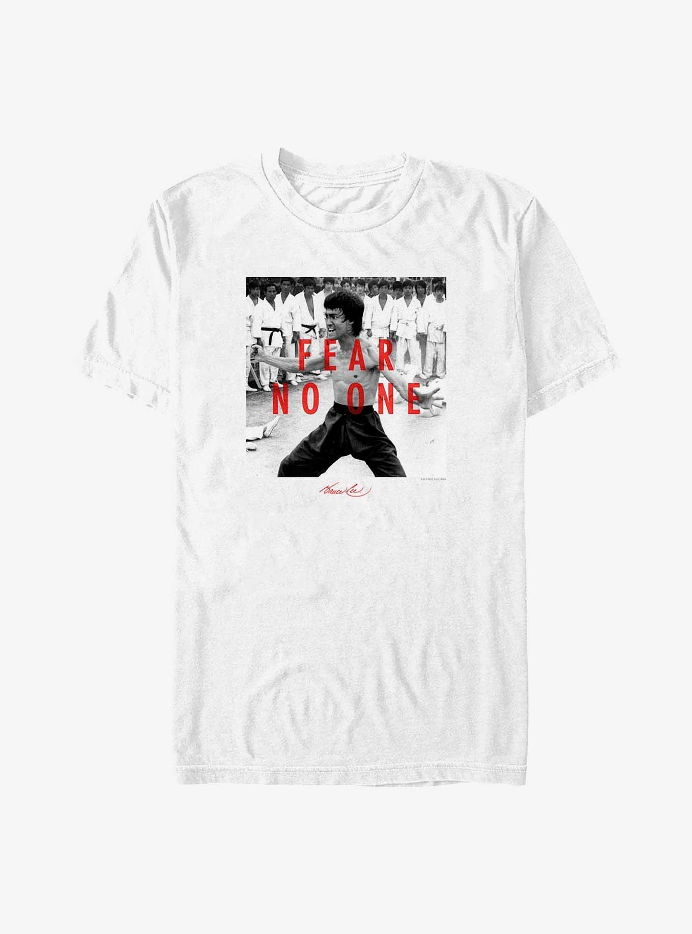 Bruce Lee Fear No One Big & Tall T-Shirt, WHITE, hi-res