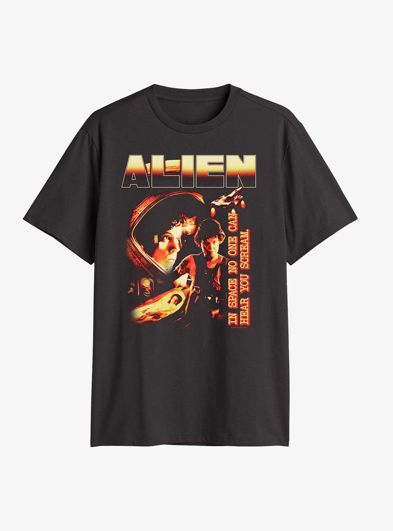 Alien Ripley No One Can Hear You Big & Tall T-Shirt, BLACK, hi-res