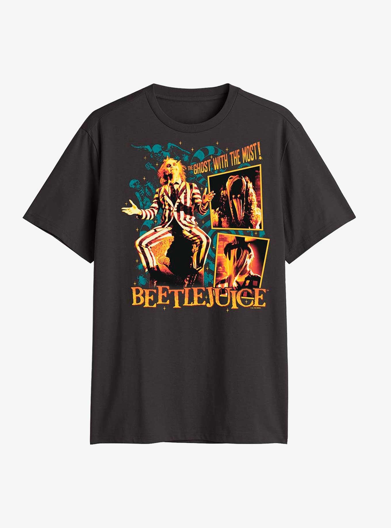 Beetlejuice Collage Boxes Big & Tall T-Shirt, BLACK, hi-res