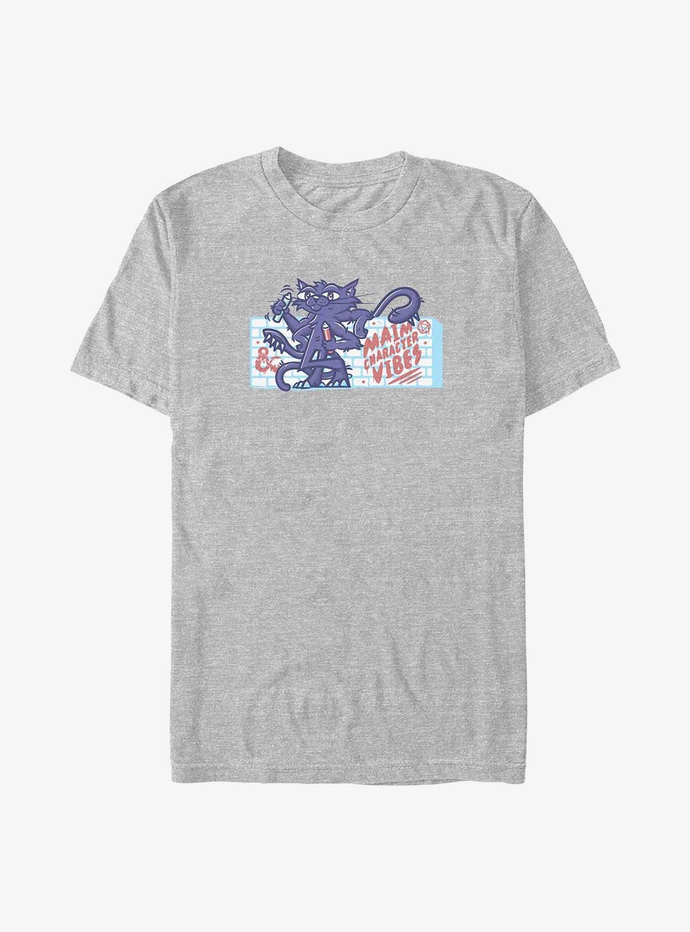 Dungeons & Dragons Main Character Vibes Displacer Beast Big & Tall T-Shirt, ATH HTR, hi-res