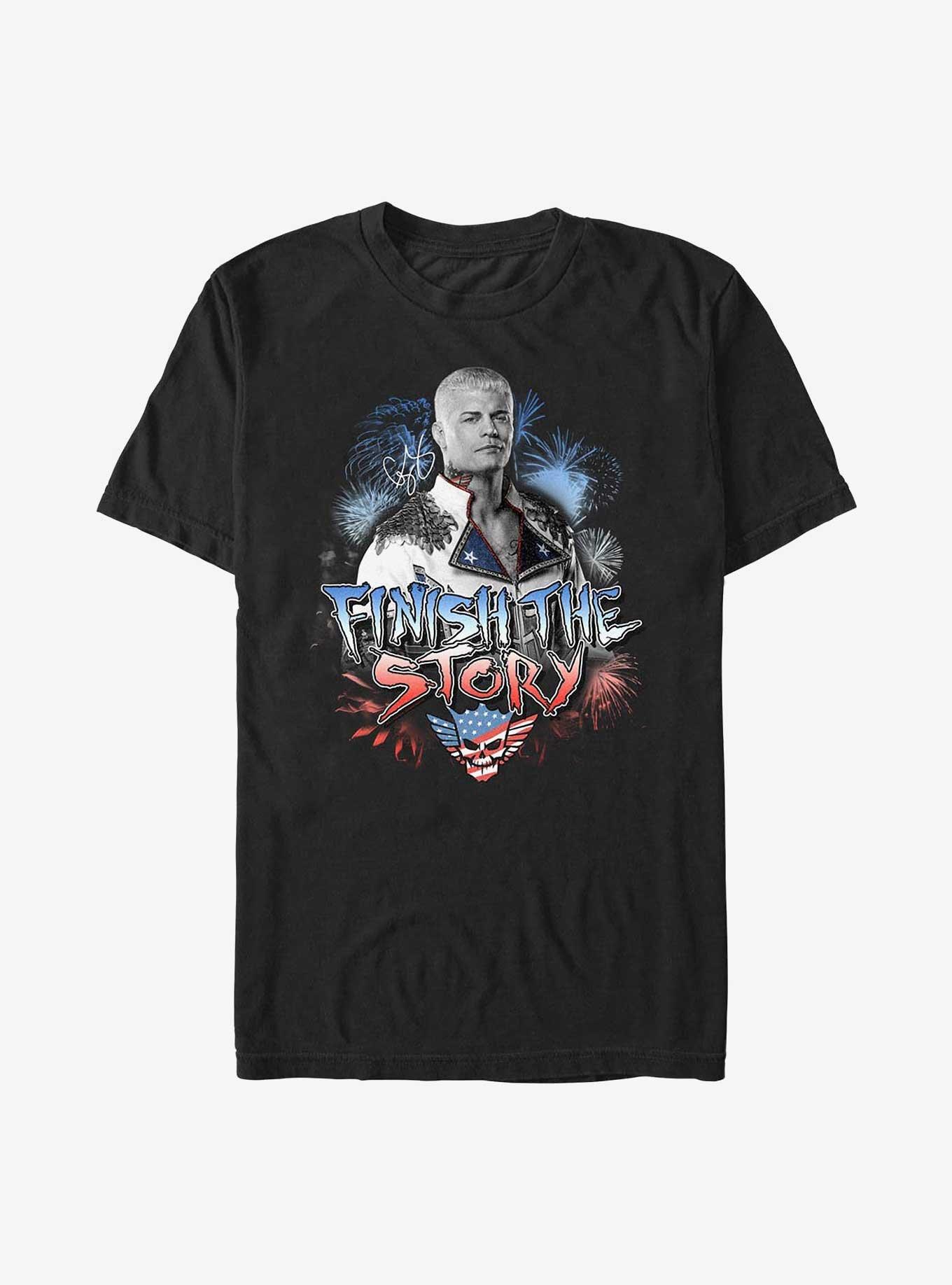 WWE Cody Rhodes Finish The Story Big & Tall T-Shirt, BLACK, hi-res