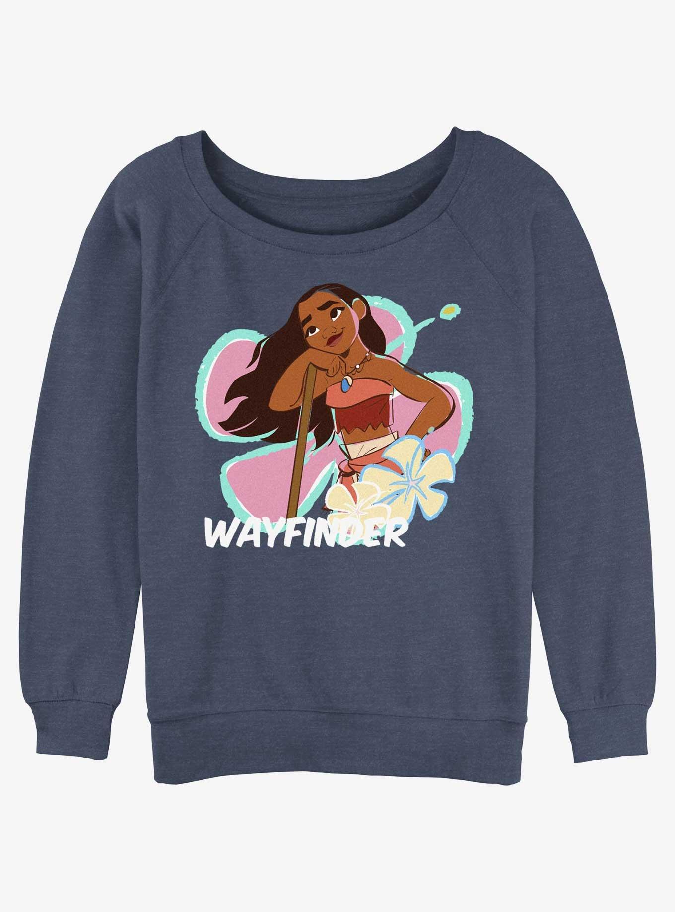 Disney Moana Wayfinder Womens Slouchy Sweatshirt 