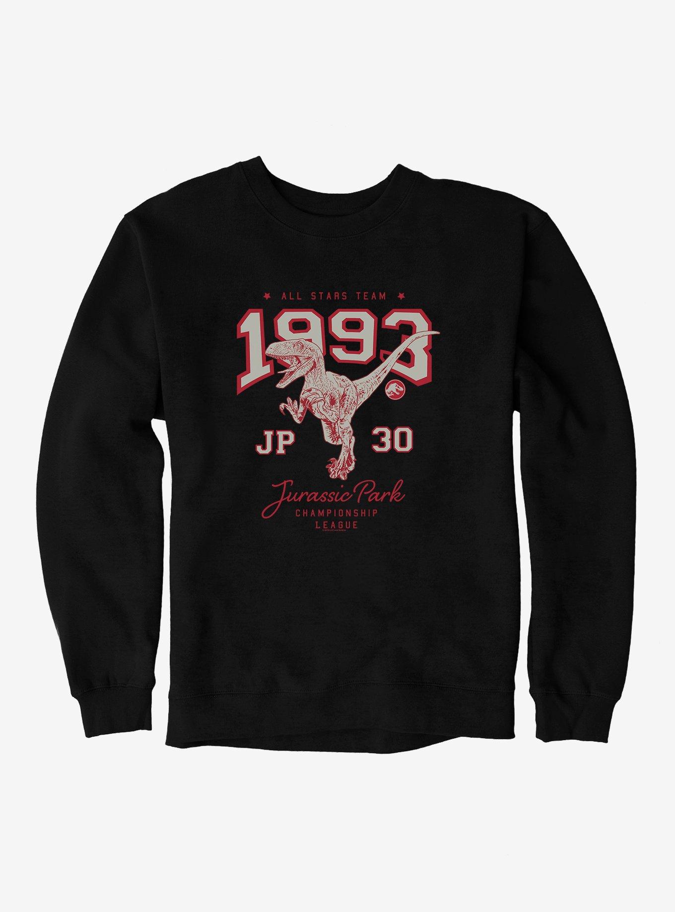 Jurassic Park All Stars Team 1993 Sweatshirt, BLACK, hi-res