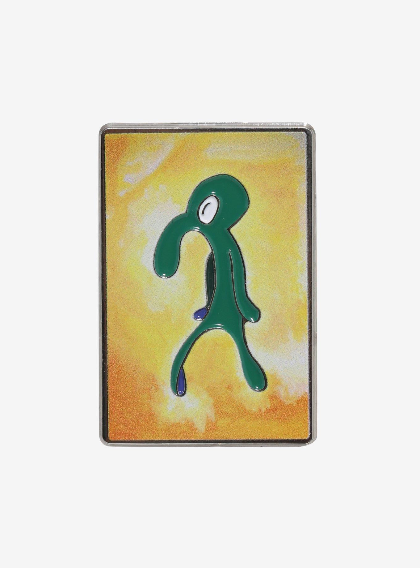 SpongeBob SquarePants Squidward Painting Enamel Pin, , hi-res