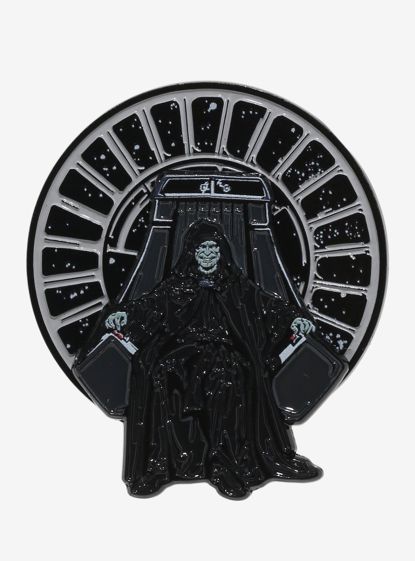 Star Wars Emperor Palpatine Spinner Enamel Pin, , hi-res