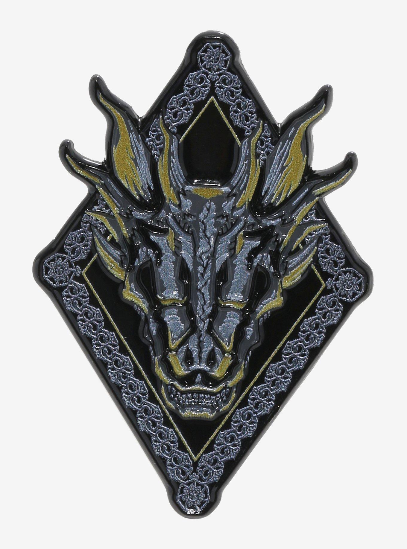 House Of The Dragon Dragon Head Enamel Pin, , hi-res