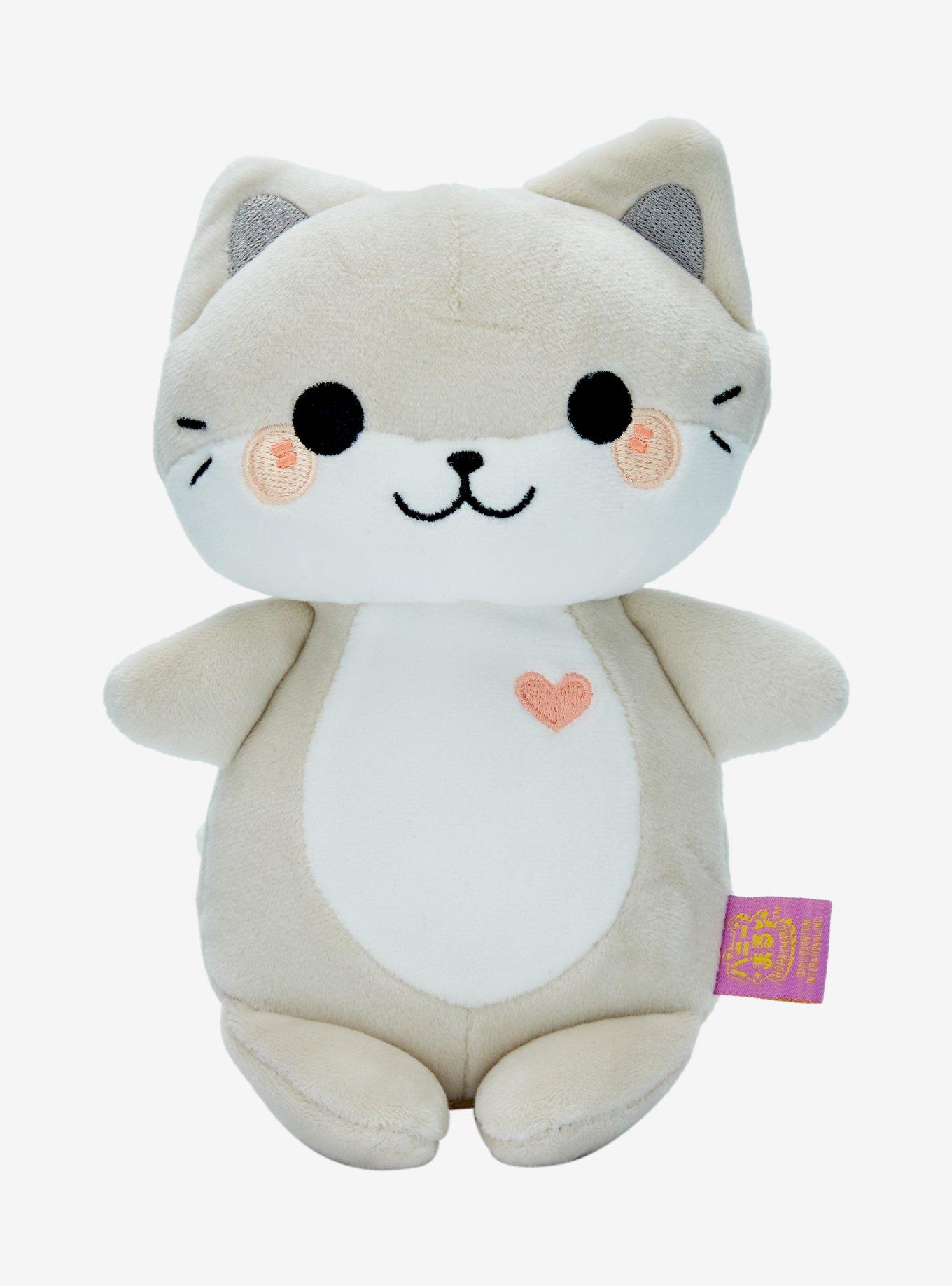 Honeymaru Grey Cat Slouchy Plush, , hi-res