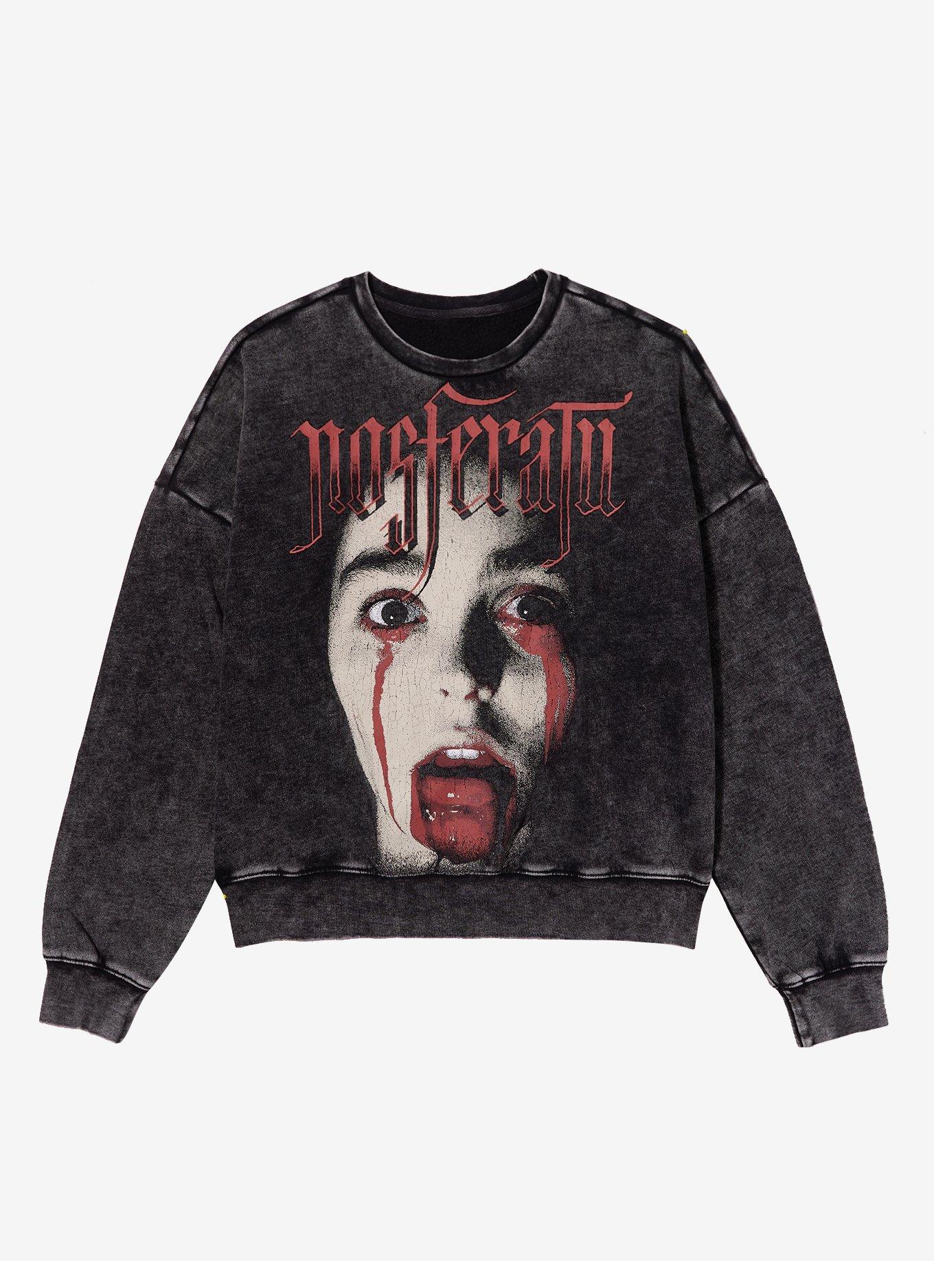 Nosferatu Dark Wash Girls Sweatshirt, , hi-res