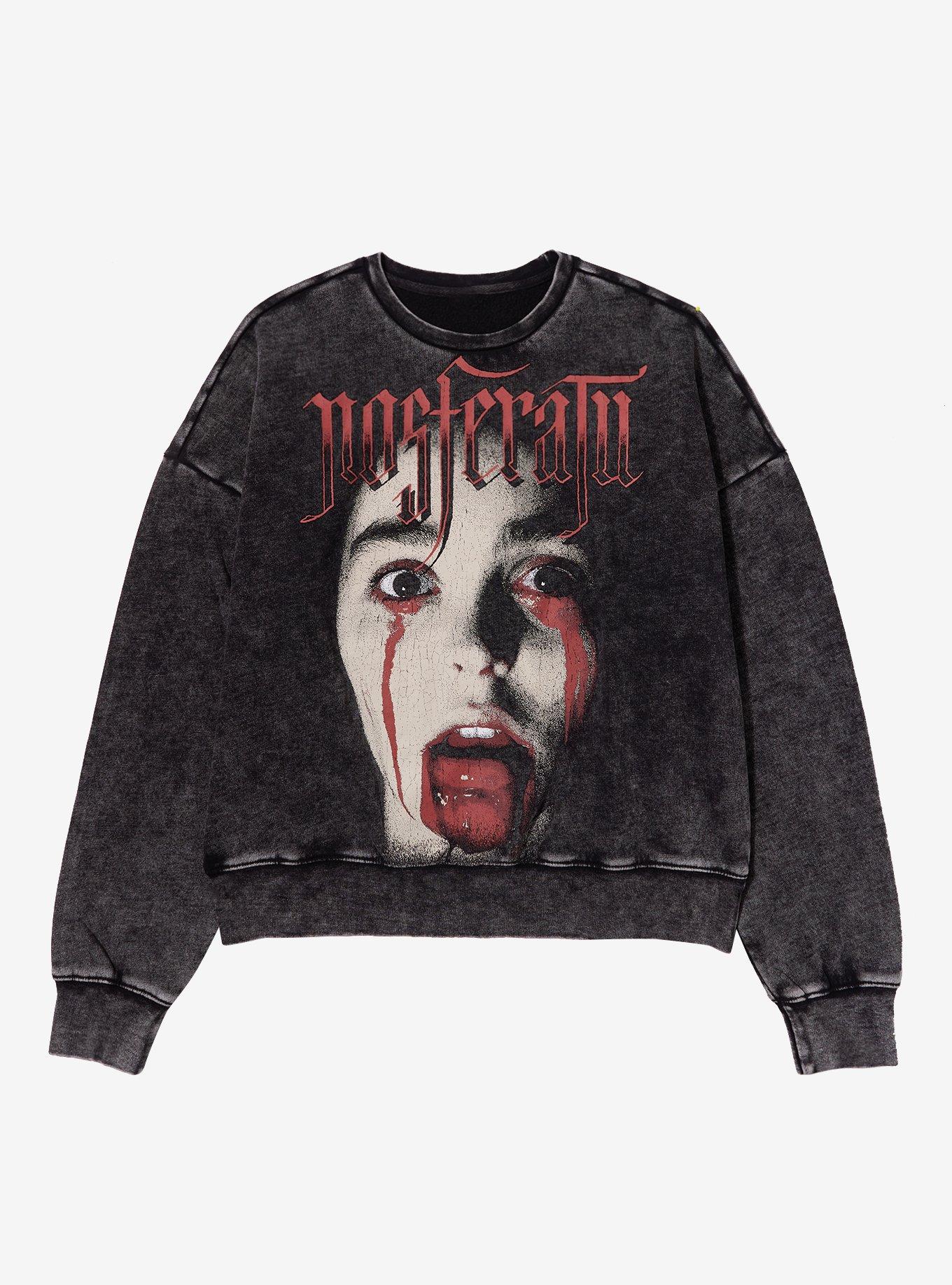 Nosferatu Dark Wash Girls Sweatshirt Plus Size, , hi-res